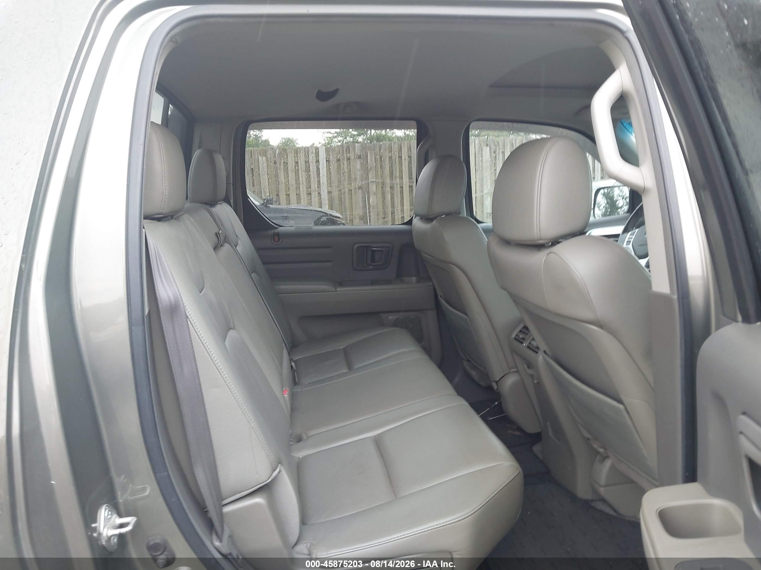 2007 Honda Ridgeline Rtl Green vin: 2HJYK16517H503415