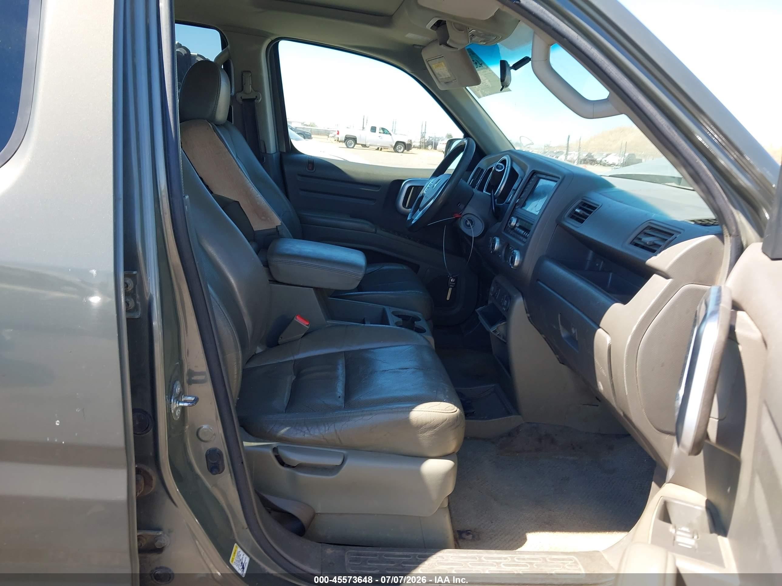 2007 Honda Ridgeline Rtl Green vin: 2HJYK16517H509408