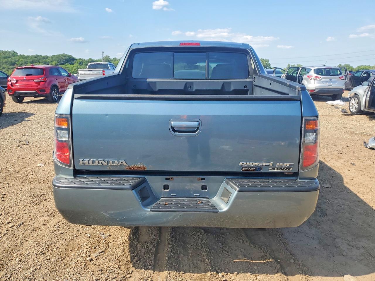 2007 Honda Ridgeline Rtl Turquoise vin: 2HJYK16517H512390