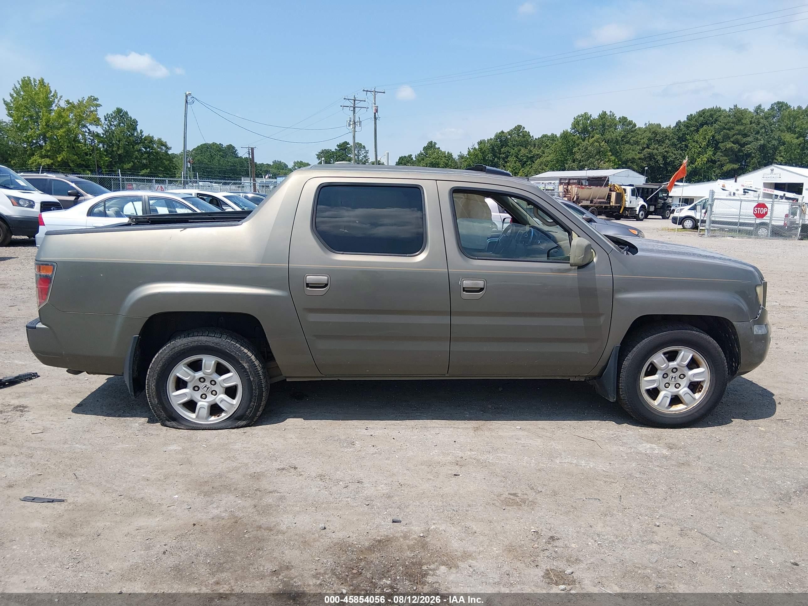 2007 Honda Ridgeline Rtl Gray vin: 2HJYK16517H531148