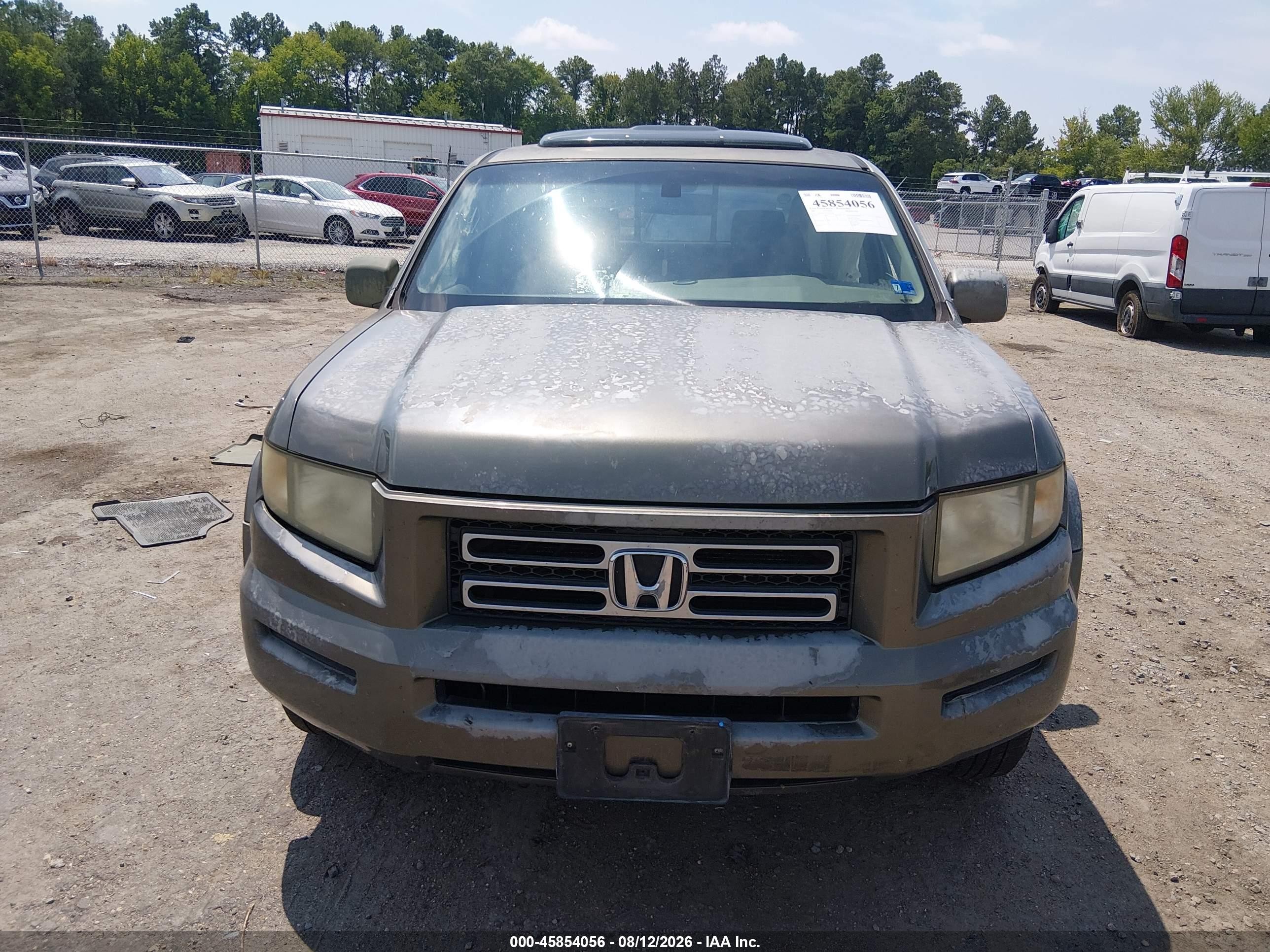 2007 Honda Ridgeline Rtl Gray vin: 2HJYK16517H531148
