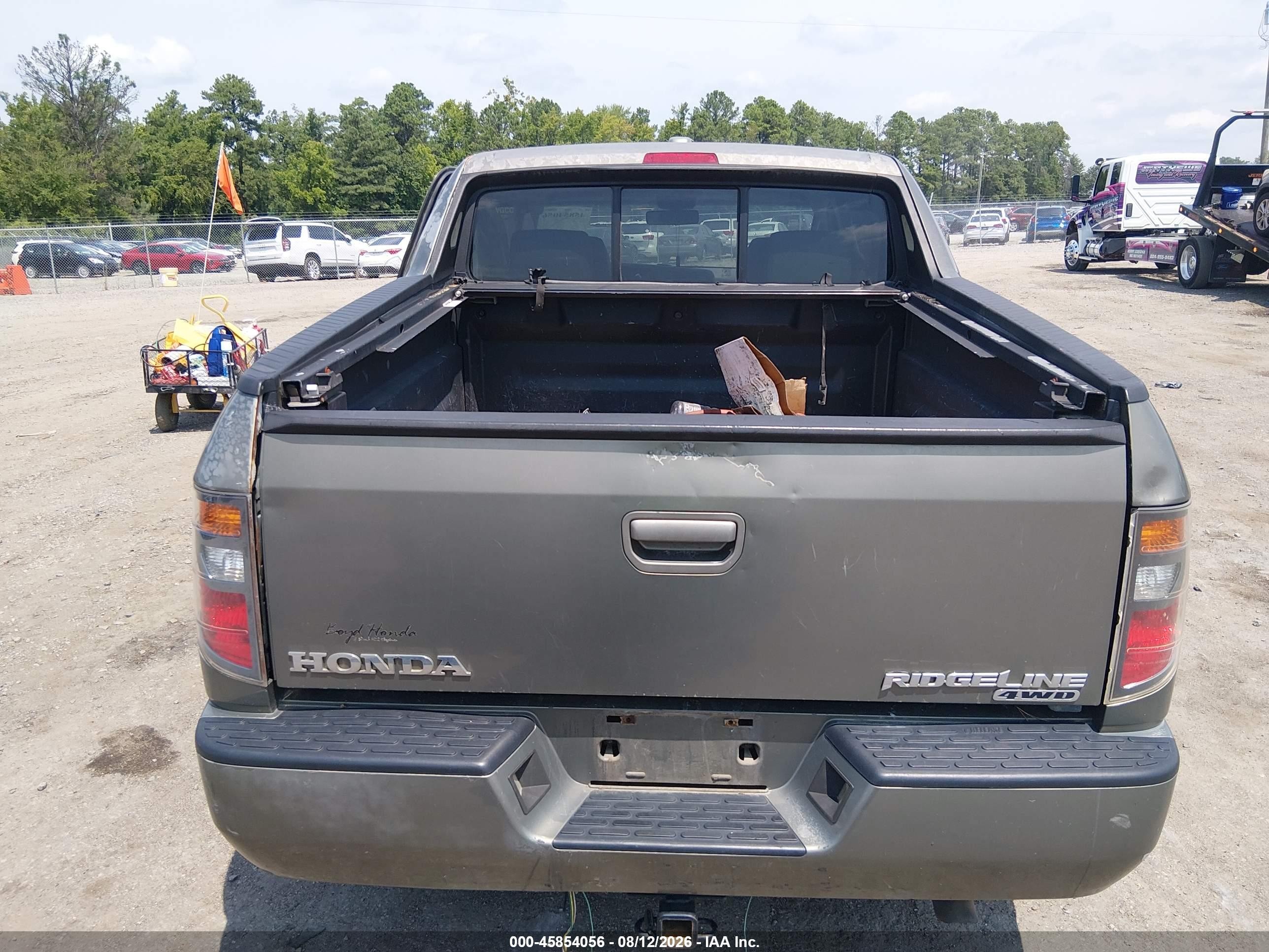 2007 Honda Ridgeline Rtl Gray vin: 2HJYK16517H531148