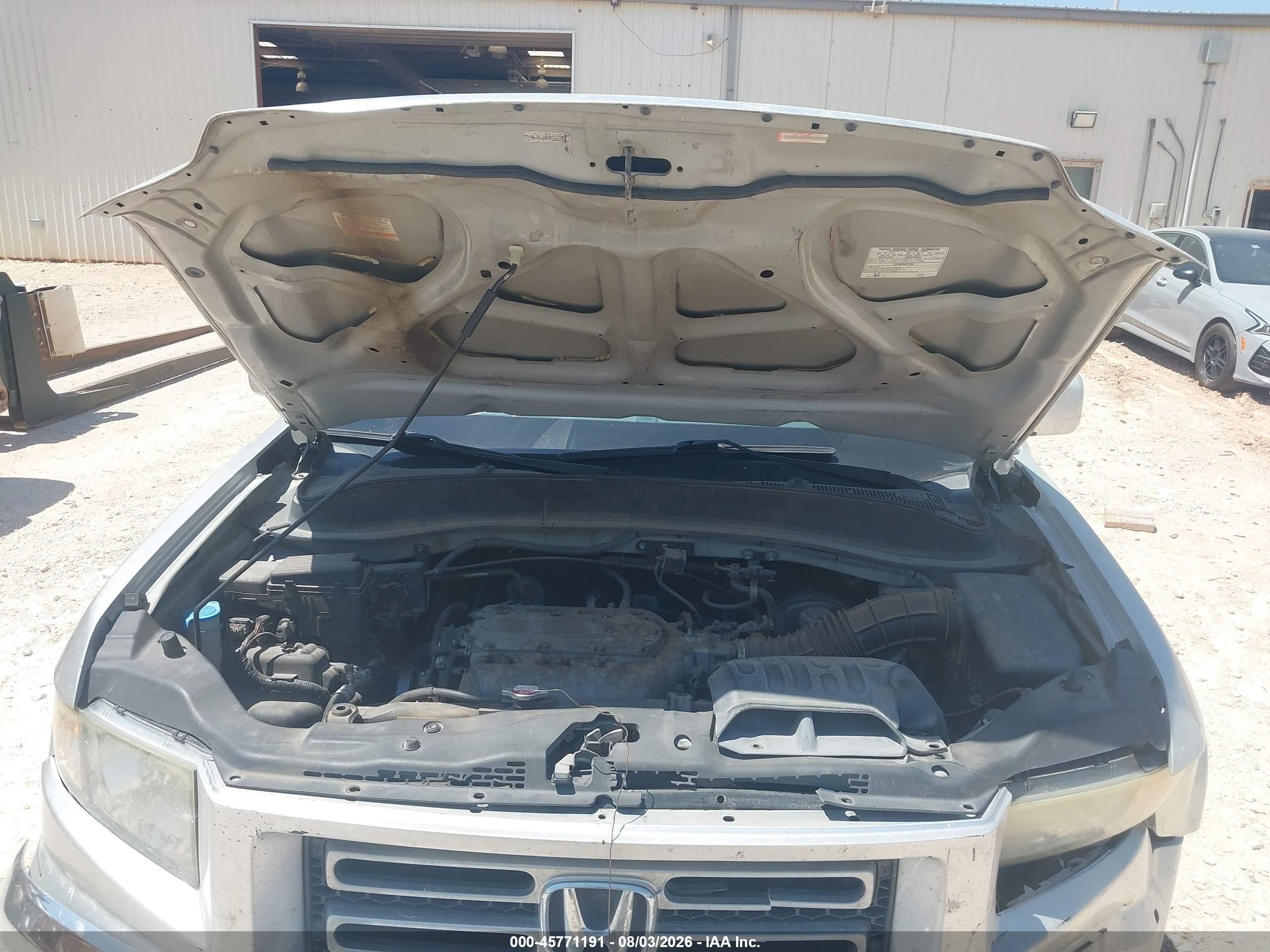 2008 Honda Ridgeline Rtl Серебряный vin: 2HJYK16518H519308
