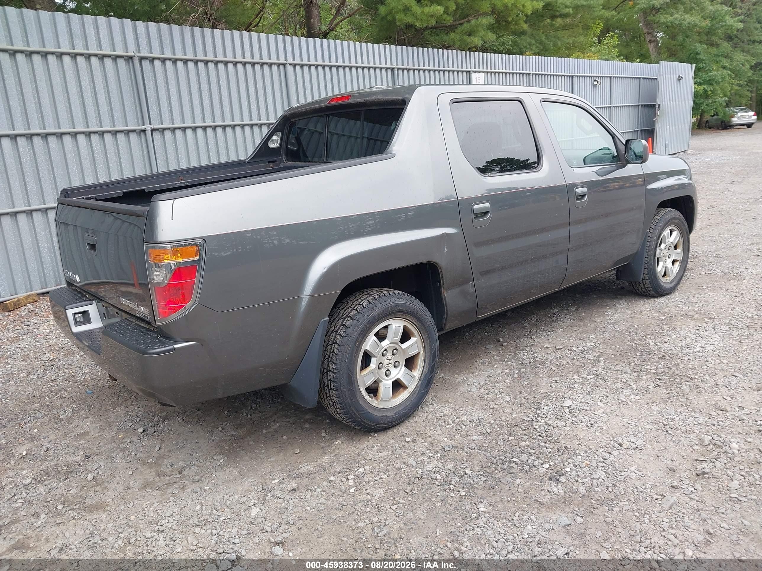 2008 Honda Ridgeline Rtl Серый vin: 2HJYK16518H532060