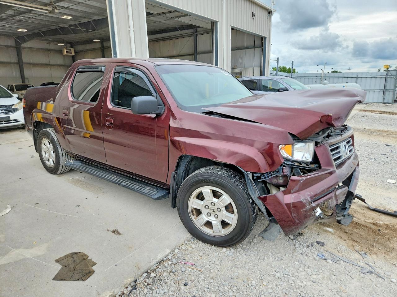 2008 Honda Ridgeline Rtl Maroon vin: 2HJYK16518H540370