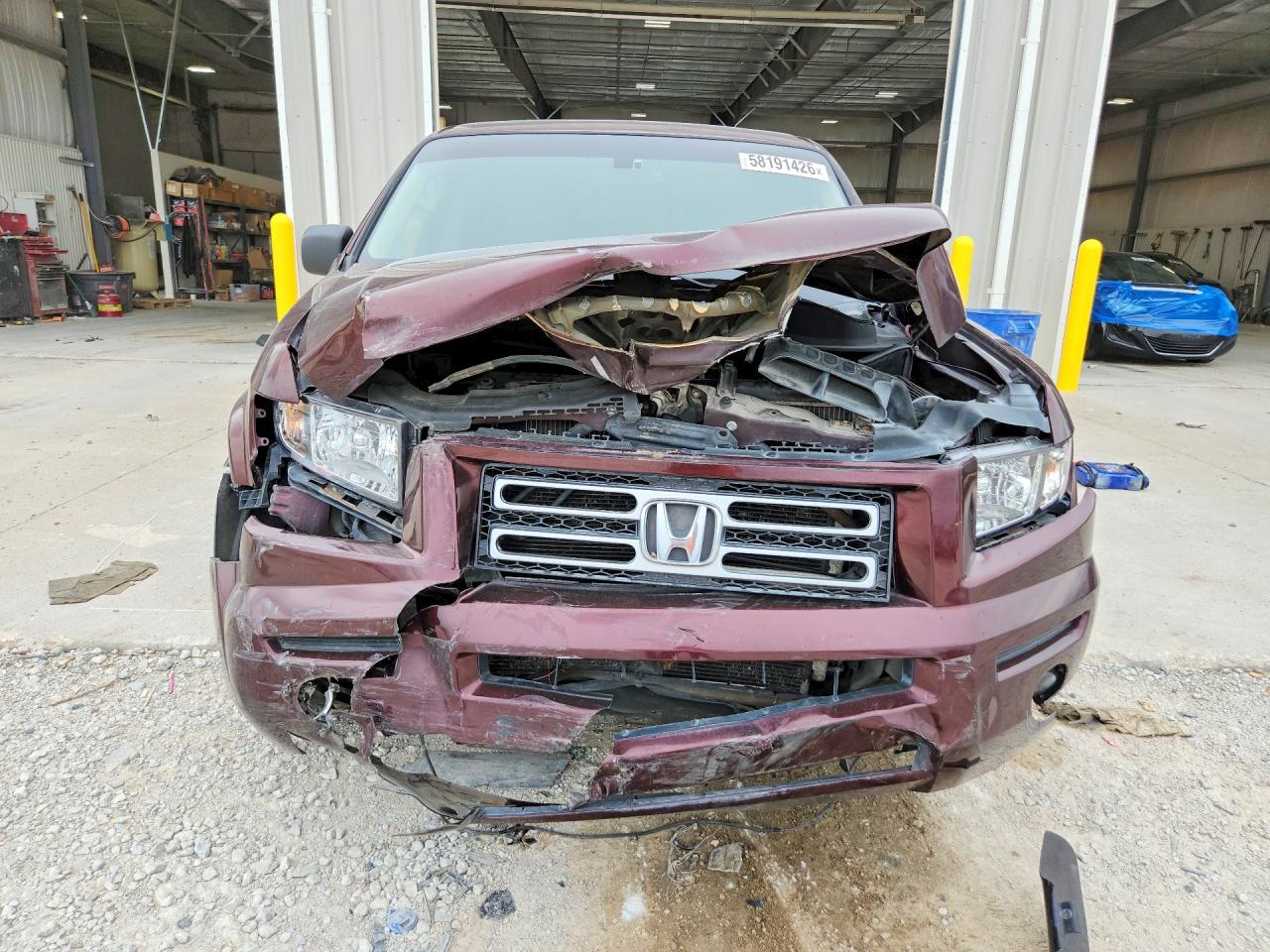 2008 Honda Ridgeline Rtl Maroon vin: 2HJYK16518H540370