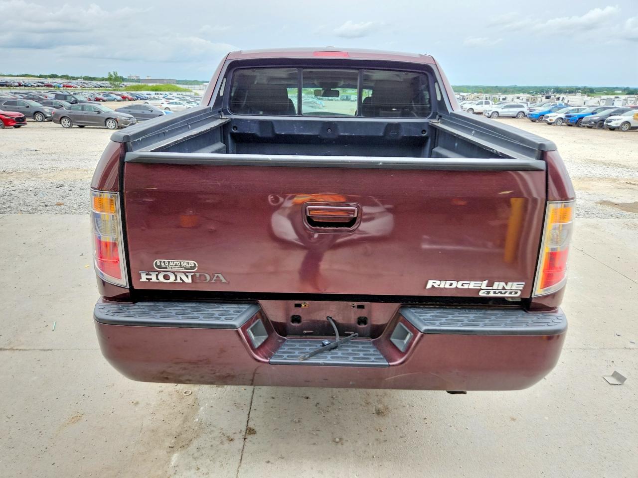 2008 Honda Ridgeline Rtl Maroon vin: 2HJYK16518H540370