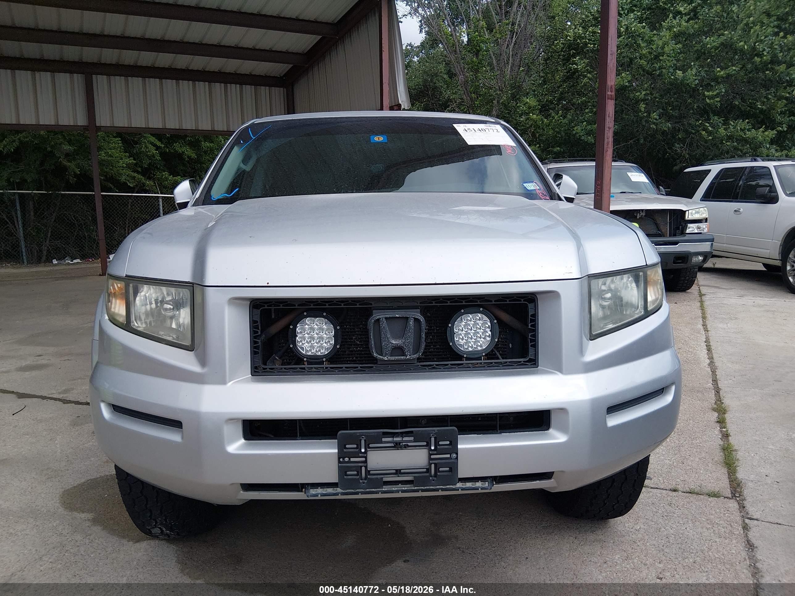 2006 Honda Ridgeline Rtl Gray vin: 2HJYK16526H551648