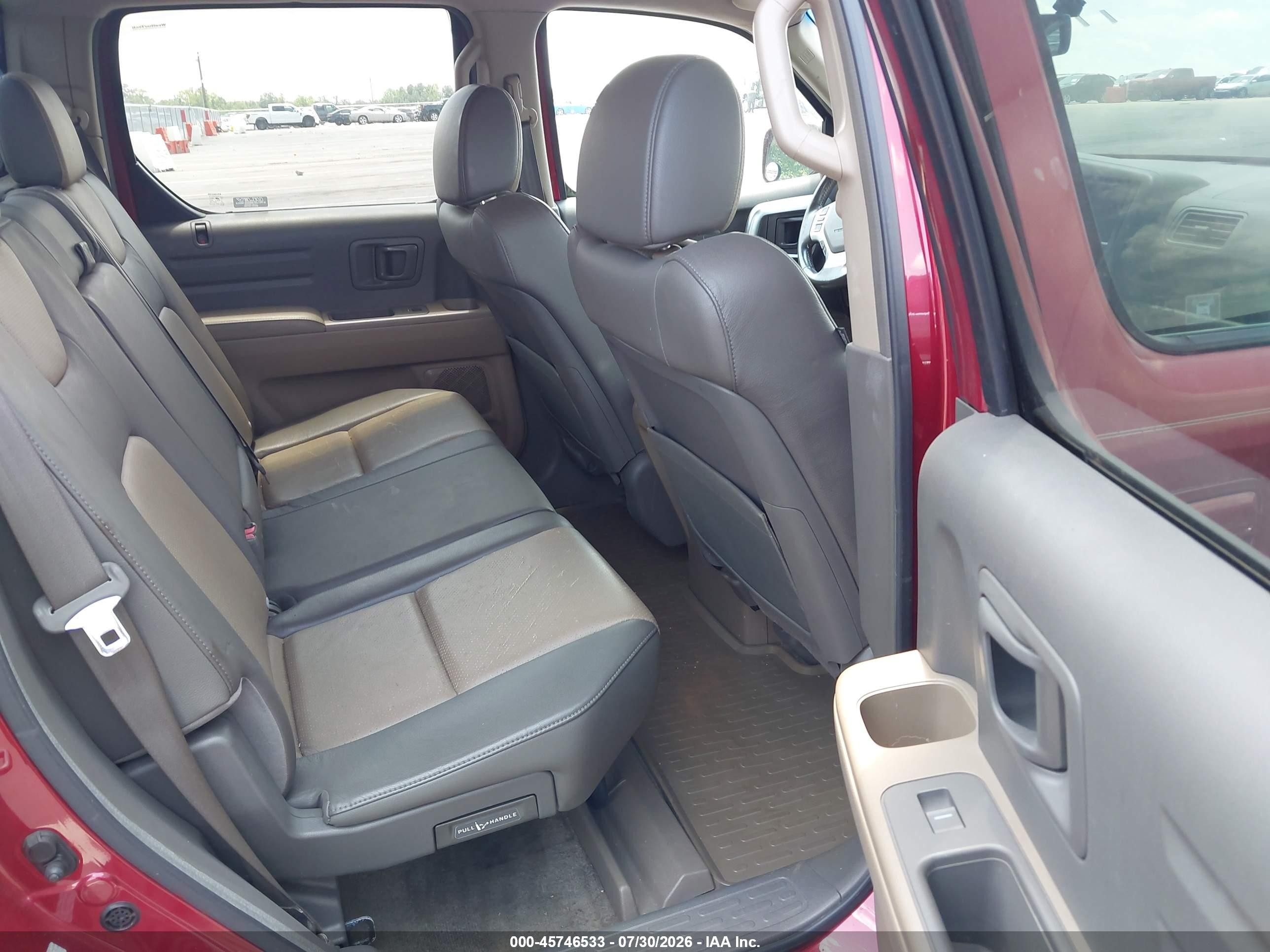 2006 Honda Ridgeline Rtl Red vin: 2HJYK16526H563816