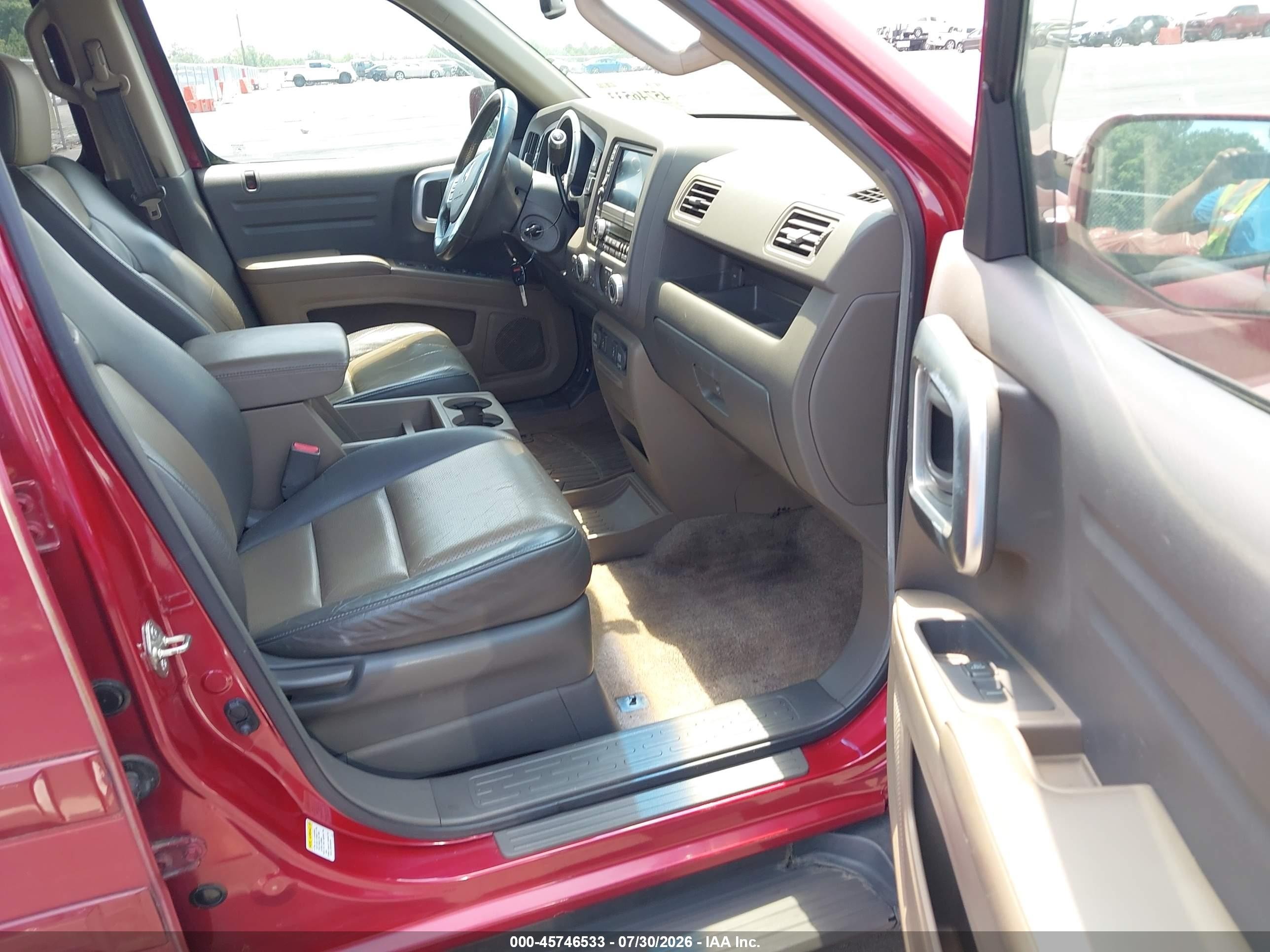 2006 Honda Ridgeline Rtl Red vin: 2HJYK16526H563816