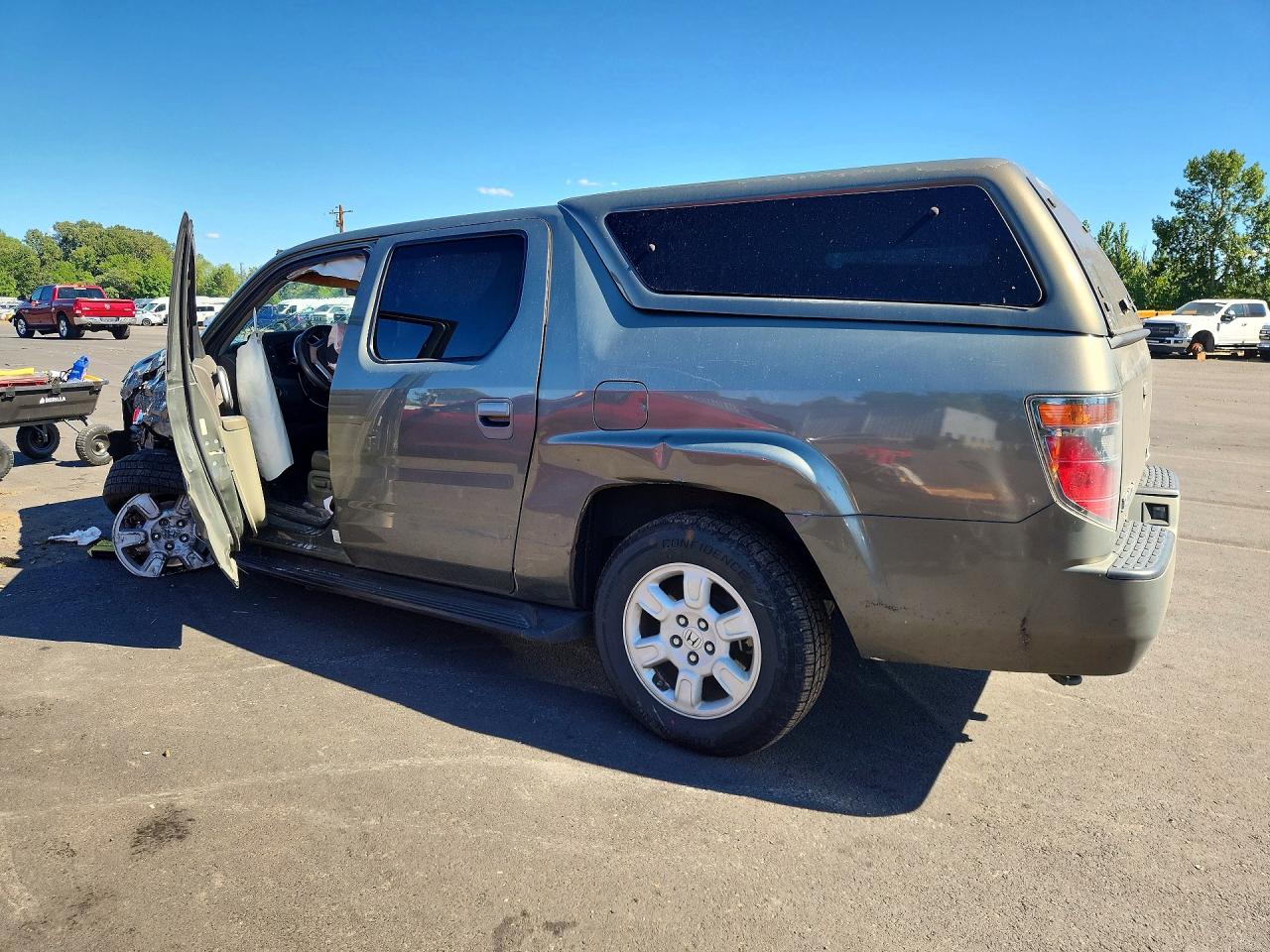 2007 Honda Ridgeline Rtl Gray vin: 2HJYK16527H525486