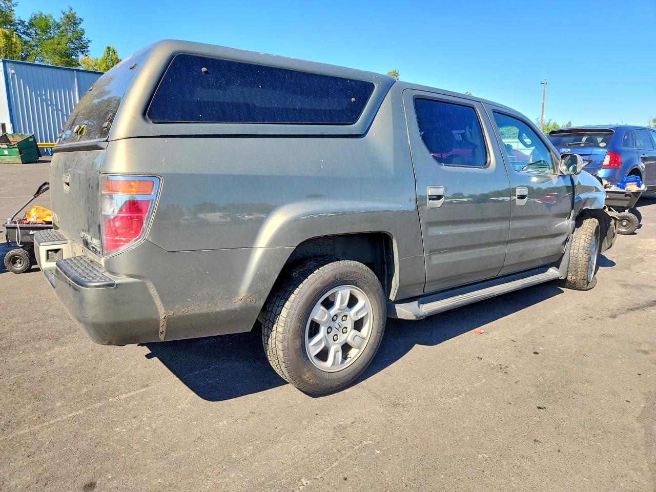 2007 Honda Ridgeline Rtl Gray vin: 2HJYK16527H525486