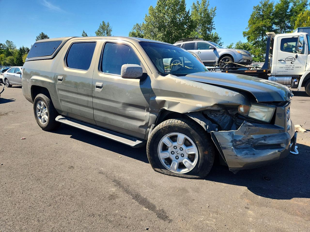 2007 Honda Ridgeline Rtl Gray vin: 2HJYK16527H525486