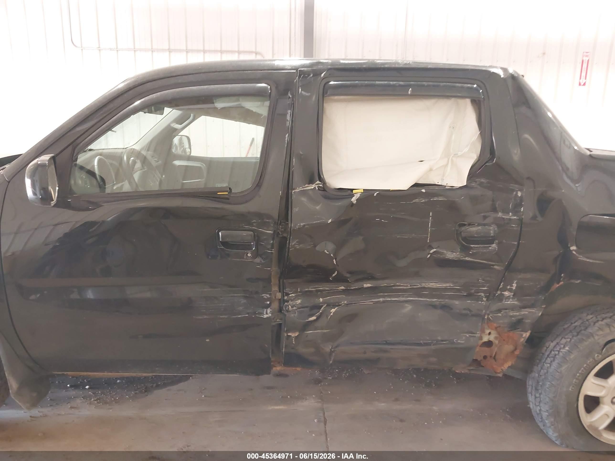 2007 Honda Ridgeline Rtl Black vin: 2HJYK16527H538206