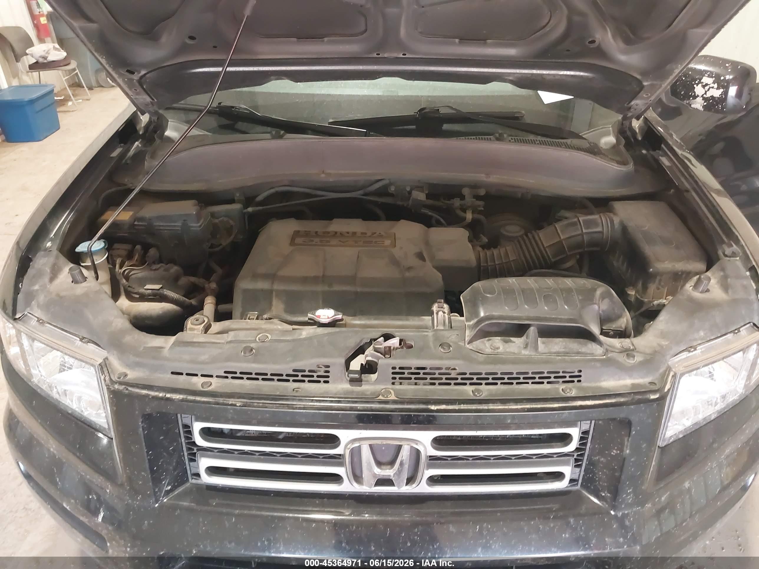 2007 Honda Ridgeline Rtl Black vin: 2HJYK16527H538206