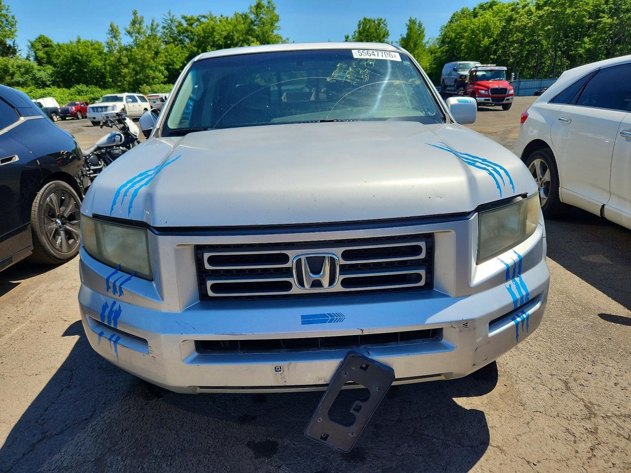 2007 Honda Ridgeline Rtl Серебряный vin: 2HJYK16527H544264