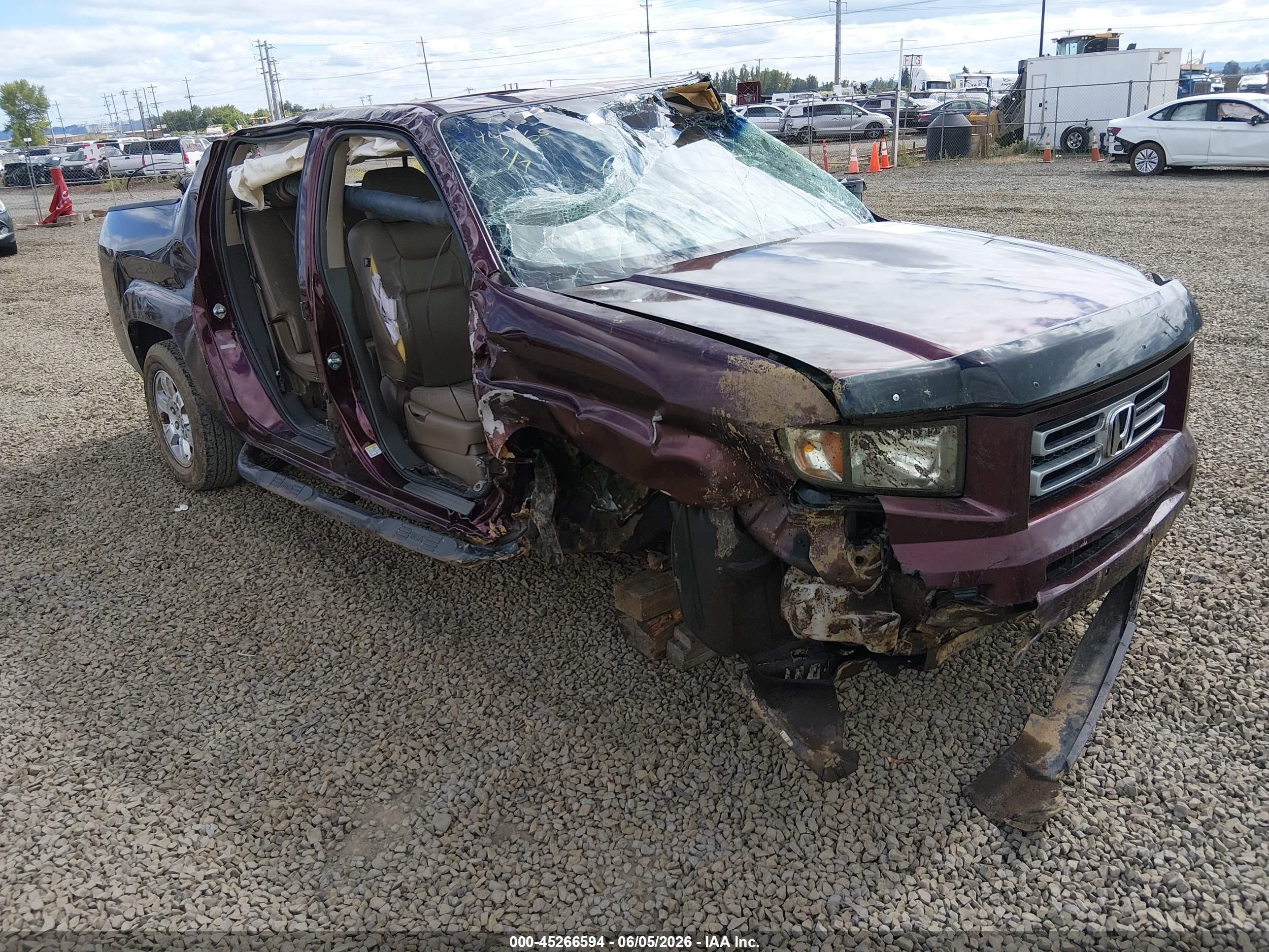 2008 Honda Ridgeline Rtl Purple vin: 2HJYK16528H504722