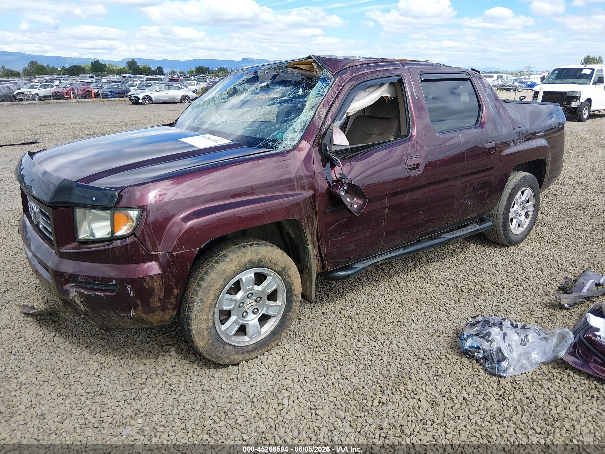 2008 Honda Ridgeline Rtl Purple vin: 2HJYK16528H504722