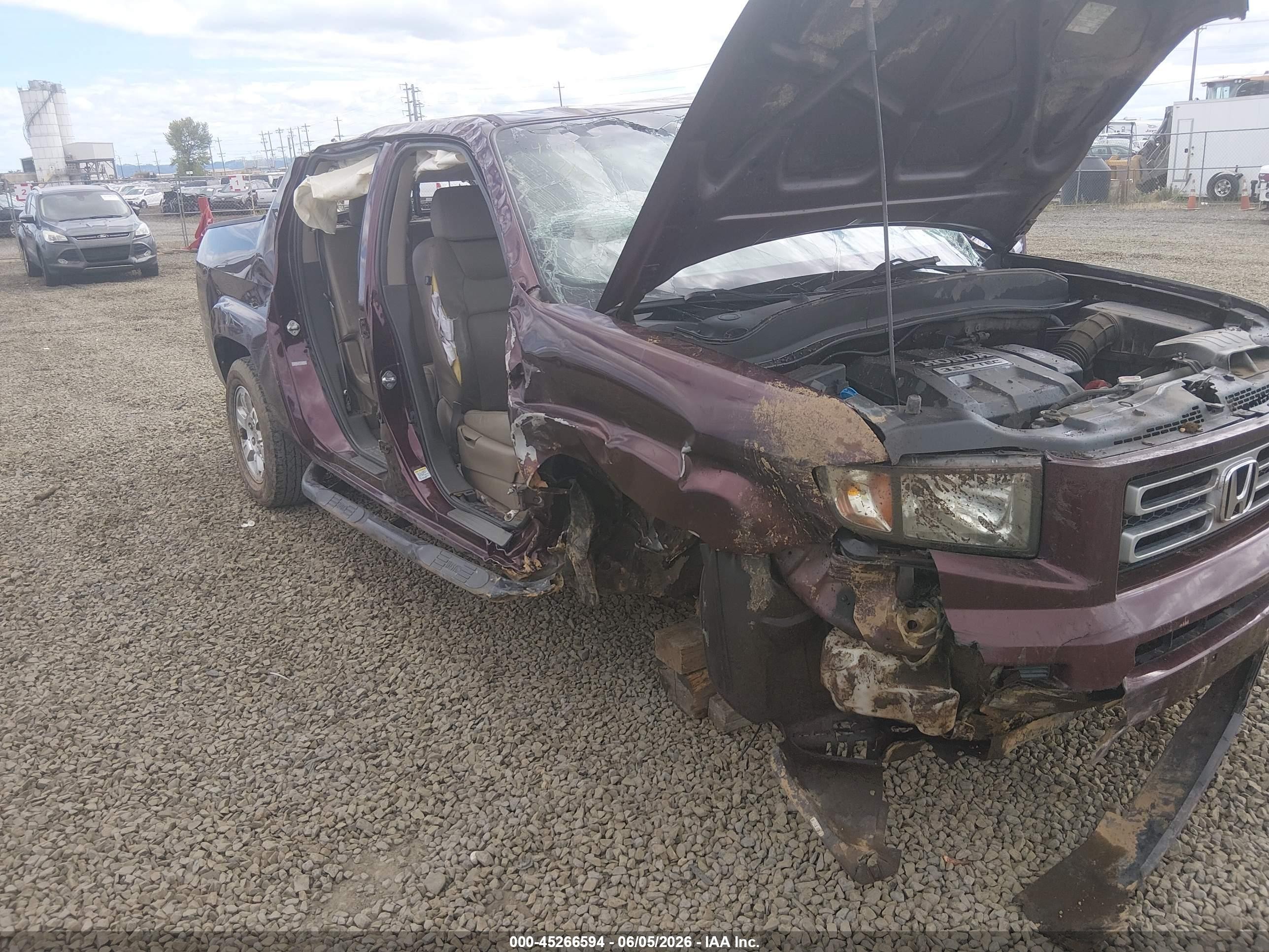 2008 Honda Ridgeline Rtl Purple vin: 2HJYK16528H504722