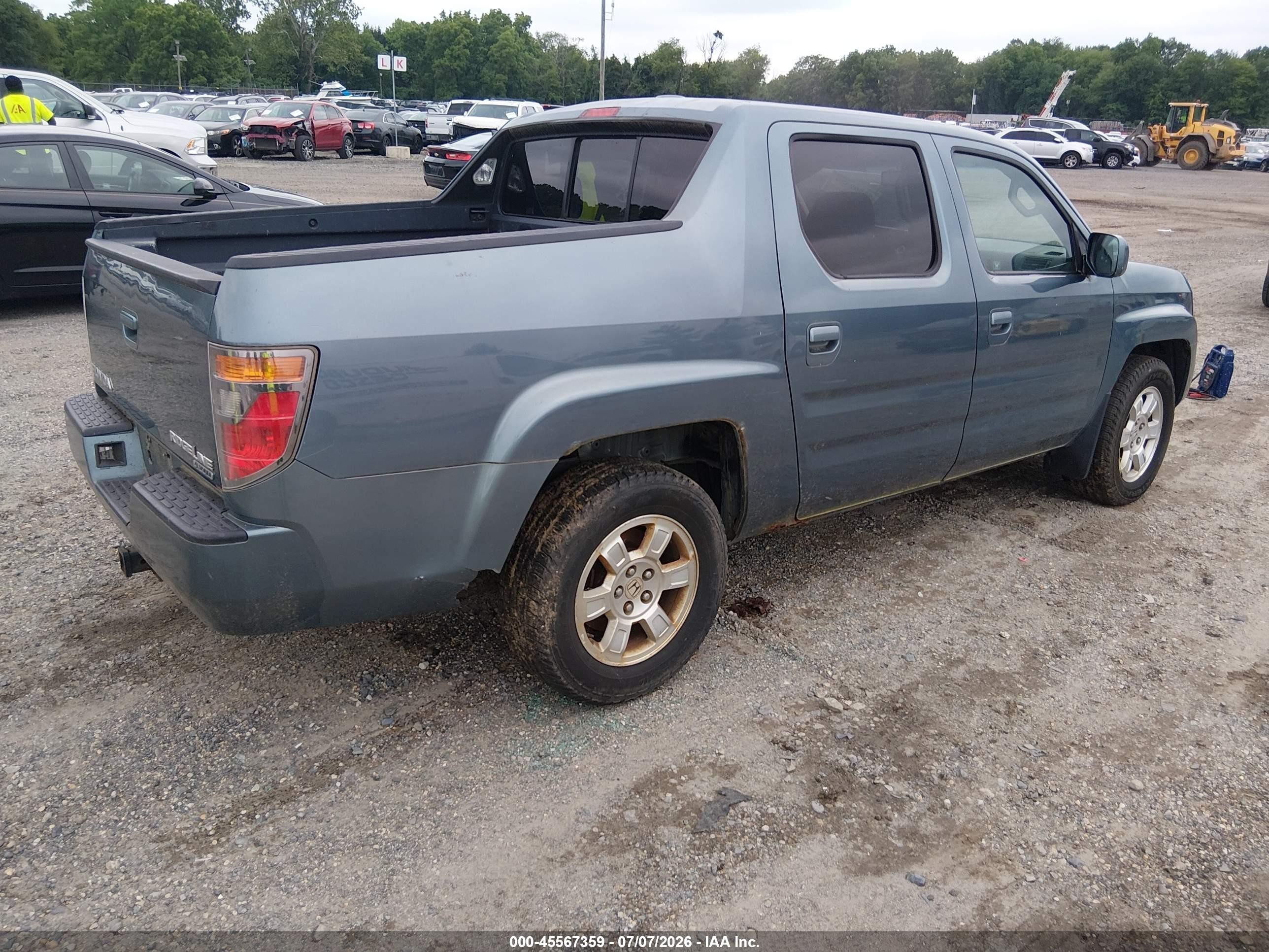 2008 Honda Ridgeline Rtl Turquoise vin: 2HJYK16528H508088