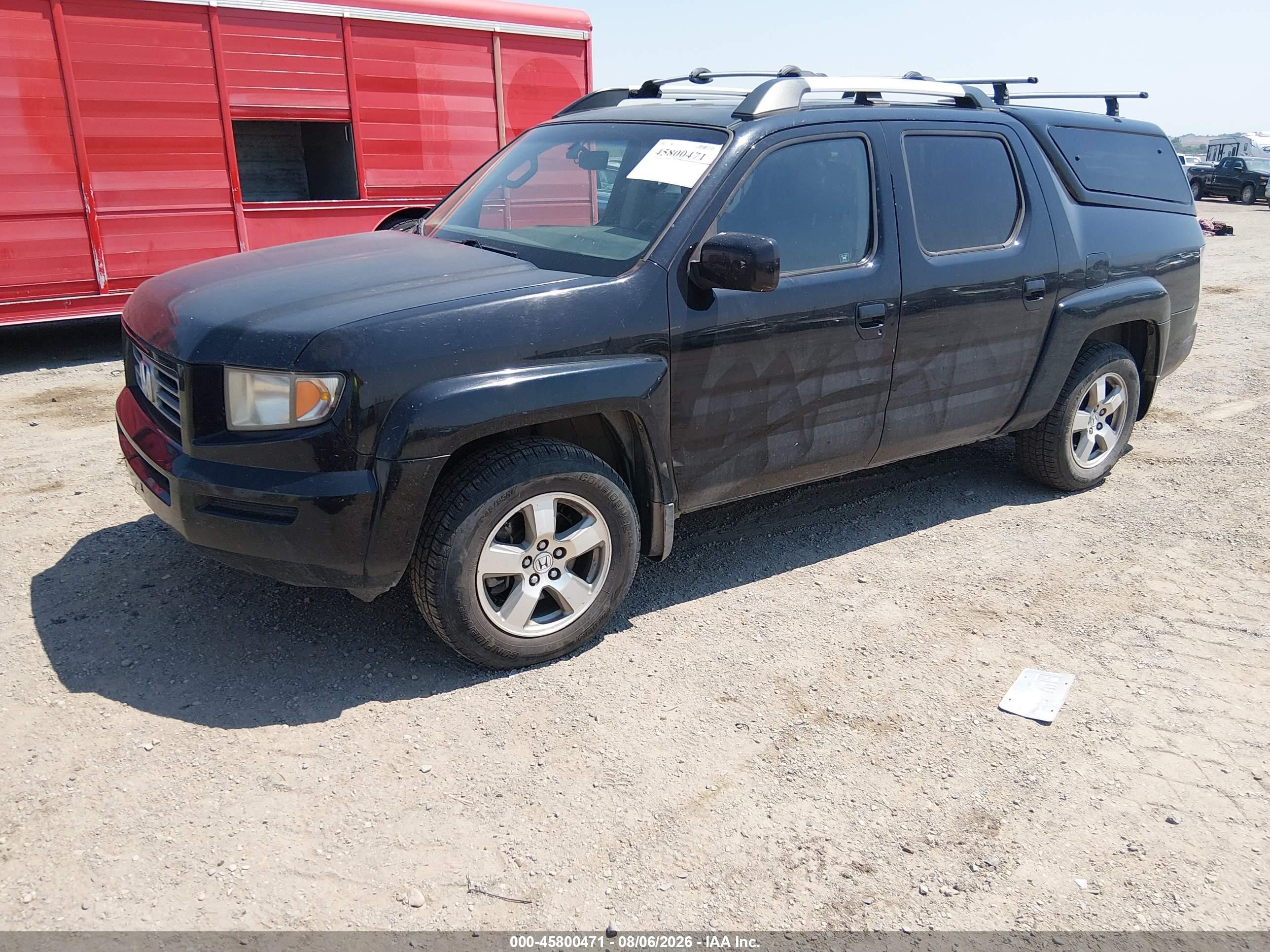 2008 Honda Ridgeline Rtl Black vin: 2HJYK16528H516160