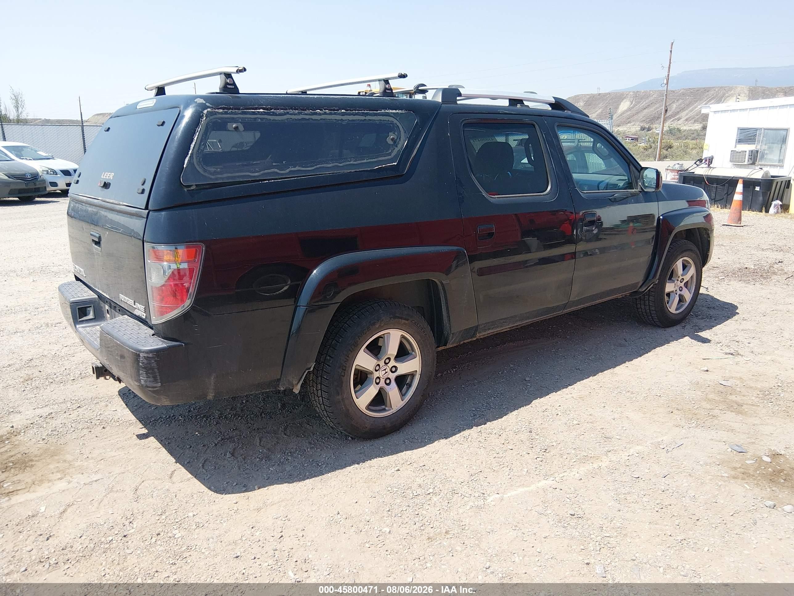 2008 Honda Ridgeline Rtl Black vin: 2HJYK16528H516160