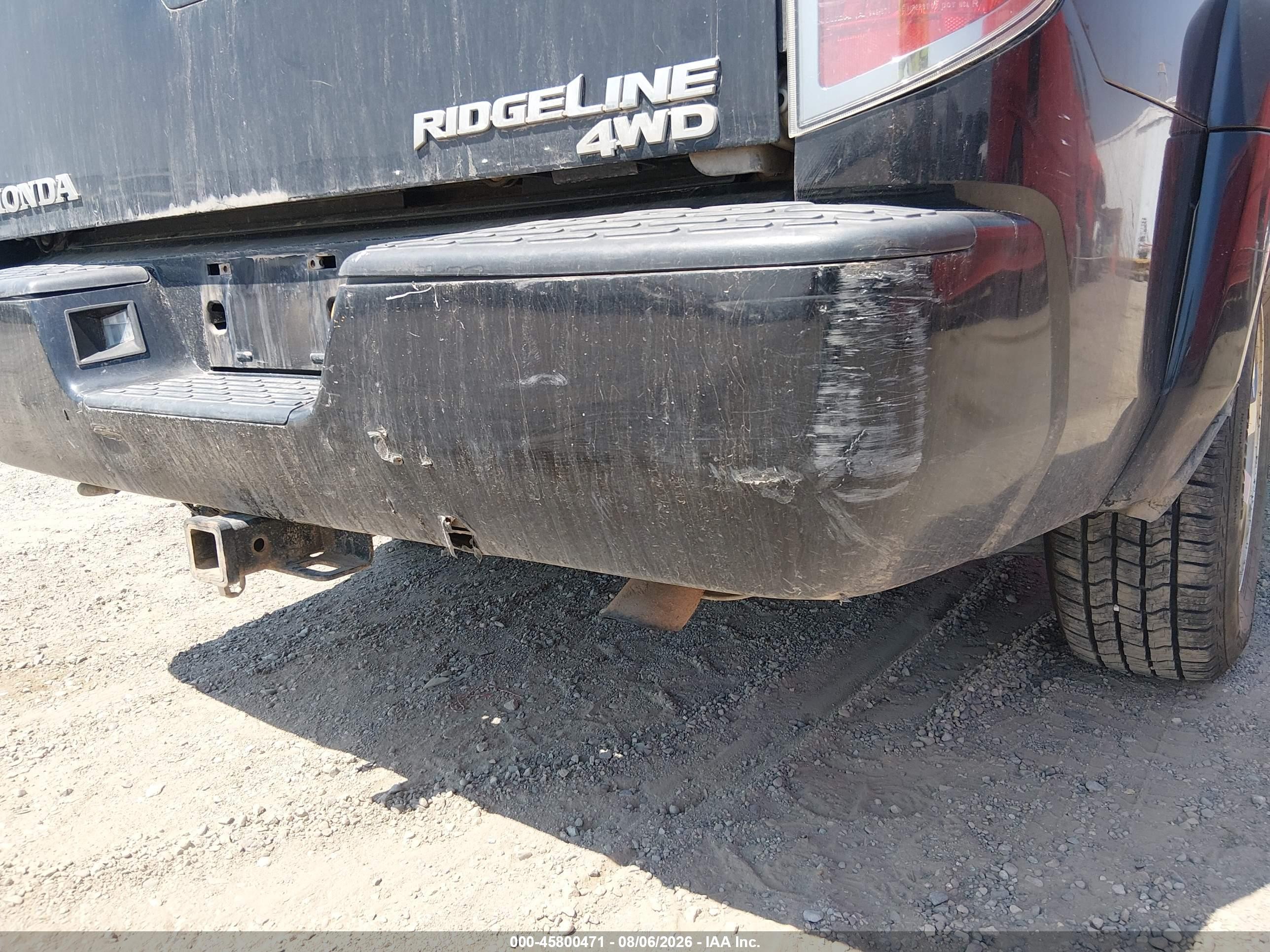 2008 Honda Ridgeline Rtl Black vin: 2HJYK16528H516160