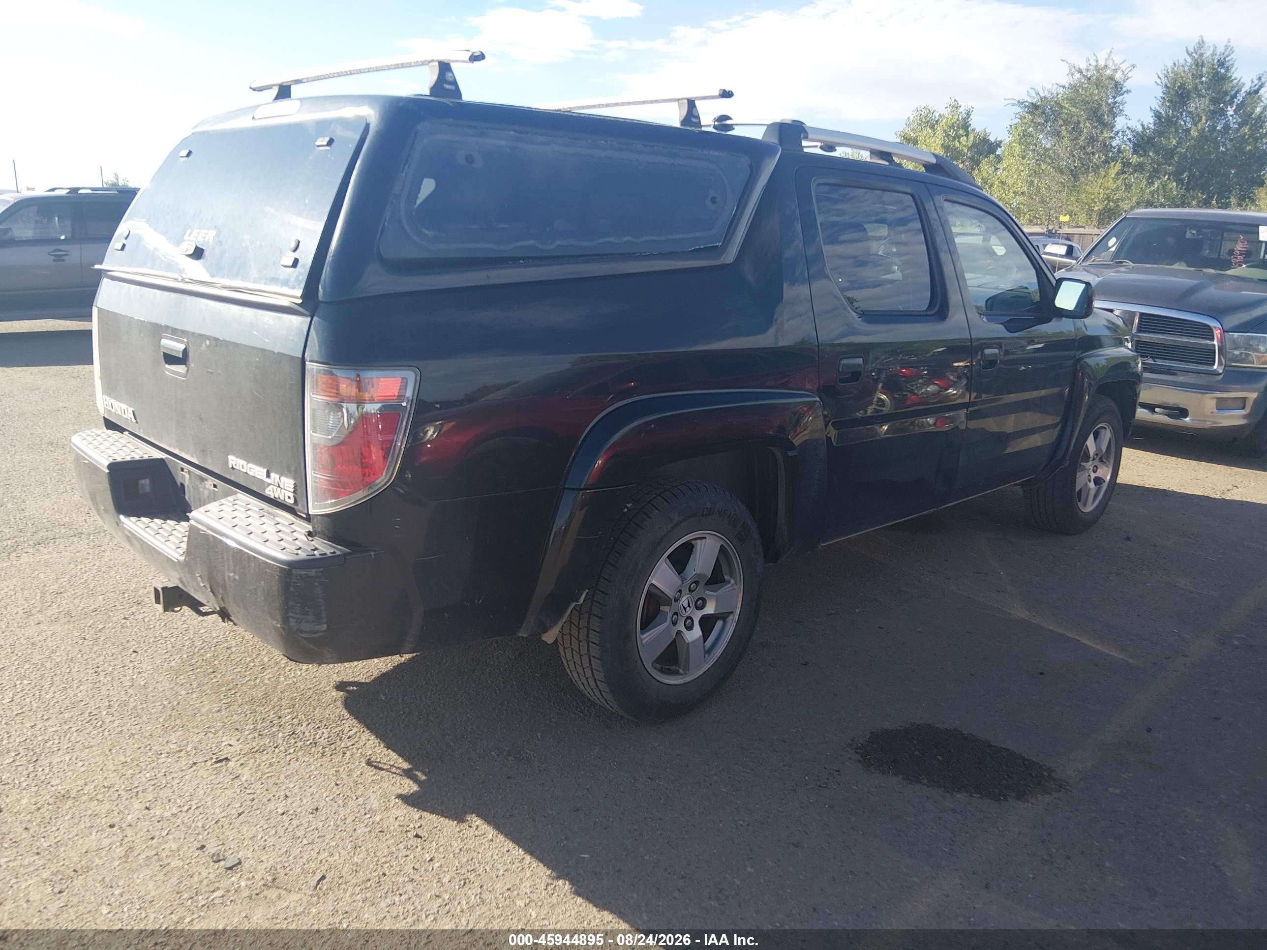 2008 Honda Ridgeline Rtl Черный vin: 2HJYK16528H516160