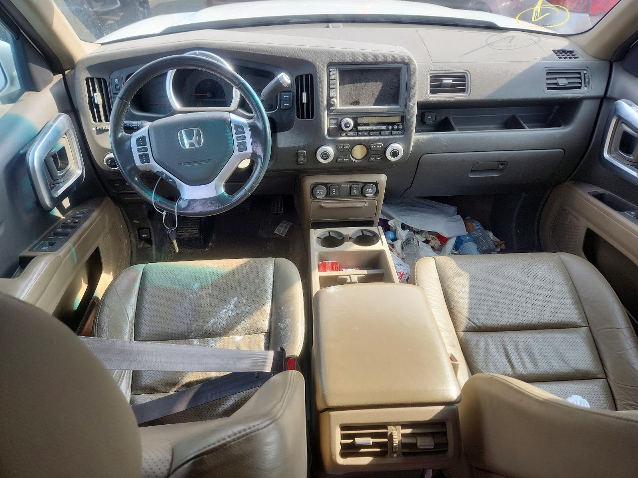 2008 Honda Ridgeline Rtl White vin: 2HJYK16528H527997