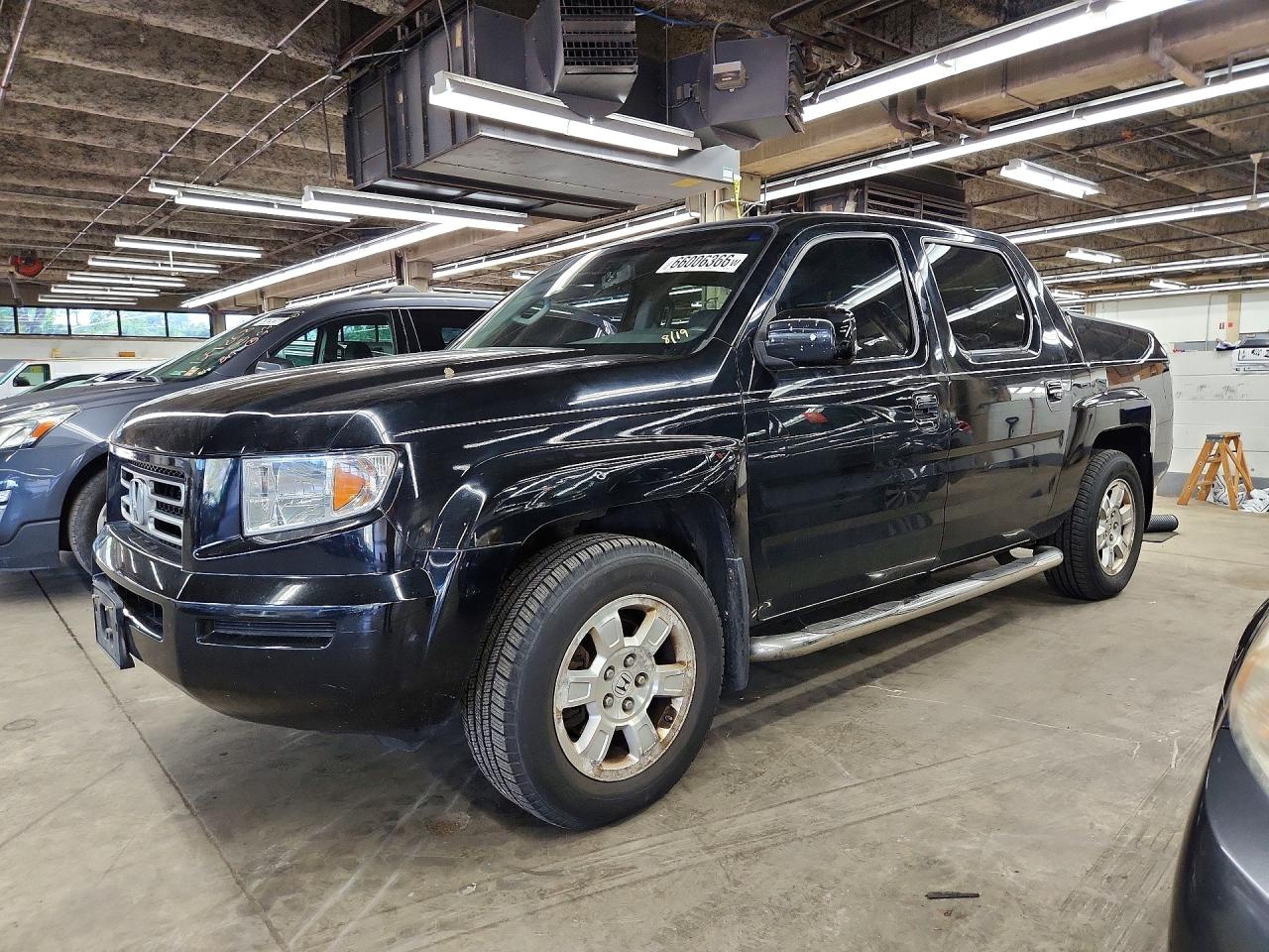 2008 Honda Ridgeline Rtl Black vin: 2HJYK16528H539258