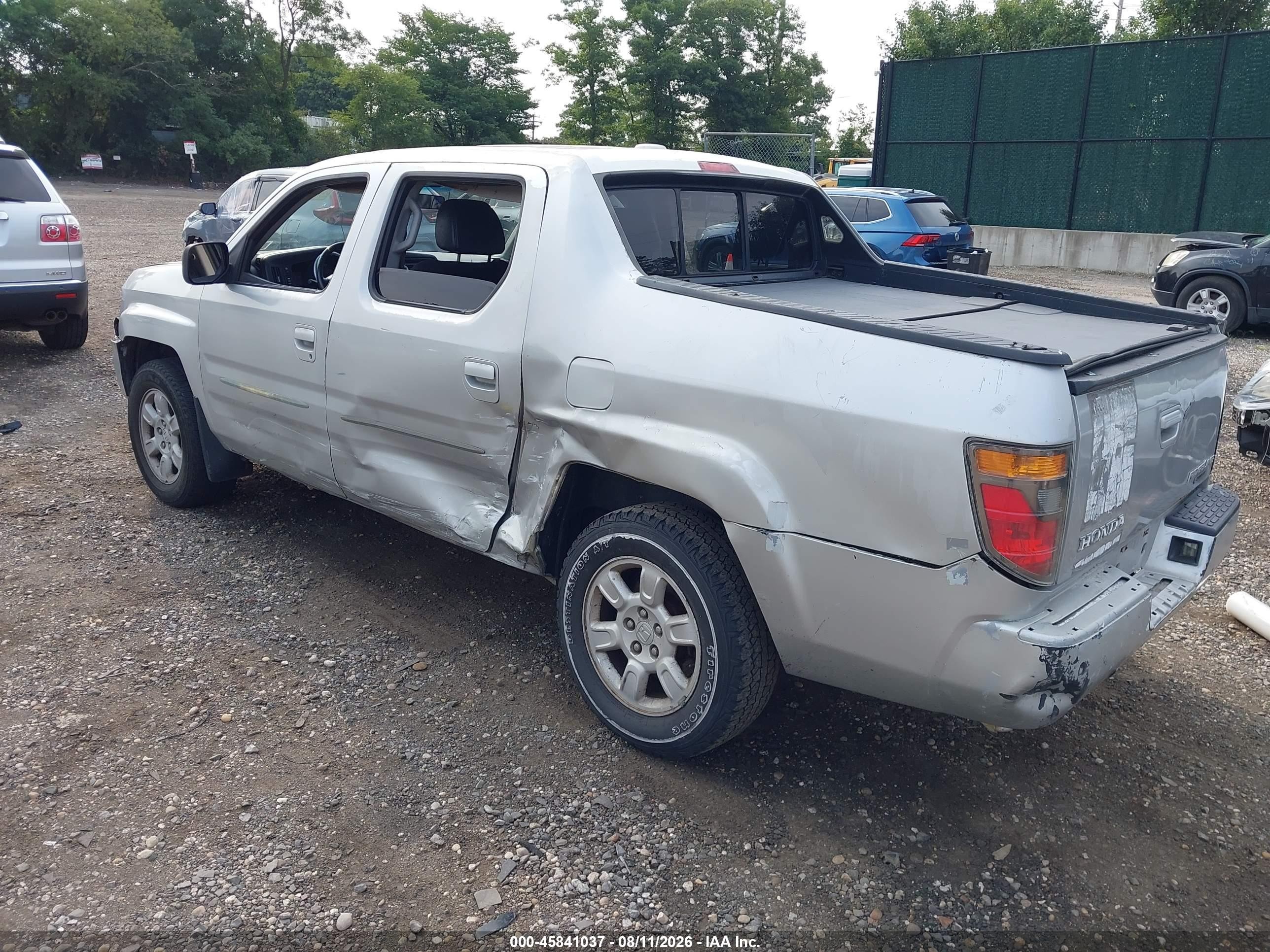2006 Honda Ridgeline Rtl Серебряный vin: 2HJYK16536H507948