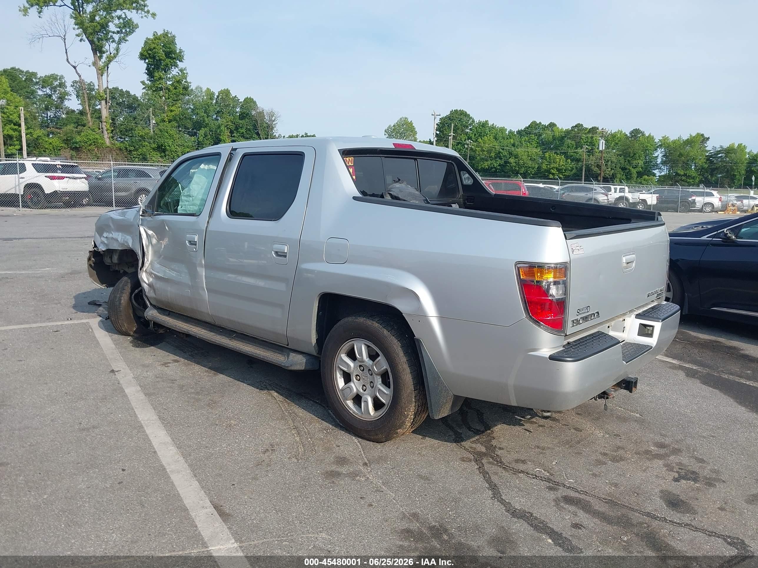 2006 Honda Ridgeline Rtl Silver vin: 2HJYK16536H559239