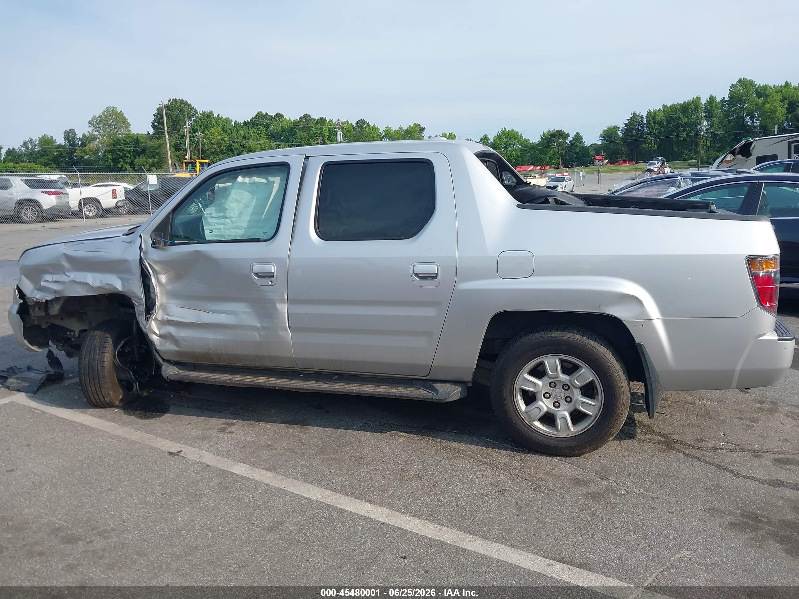 2006 Honda Ridgeline Rtl Silver vin: 2HJYK16536H559239