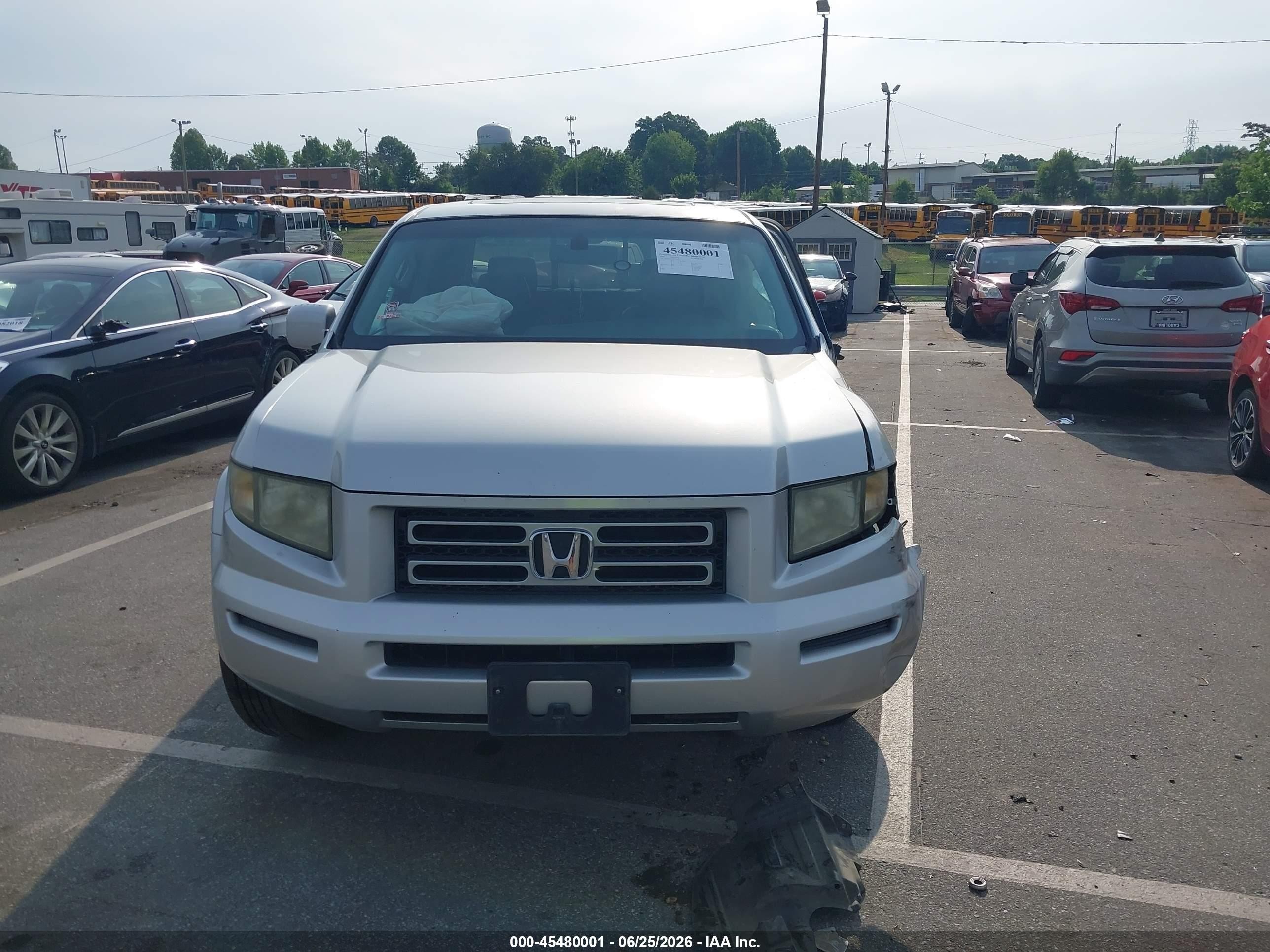 2006 Honda Ridgeline Rtl Silver vin: 2HJYK16536H559239