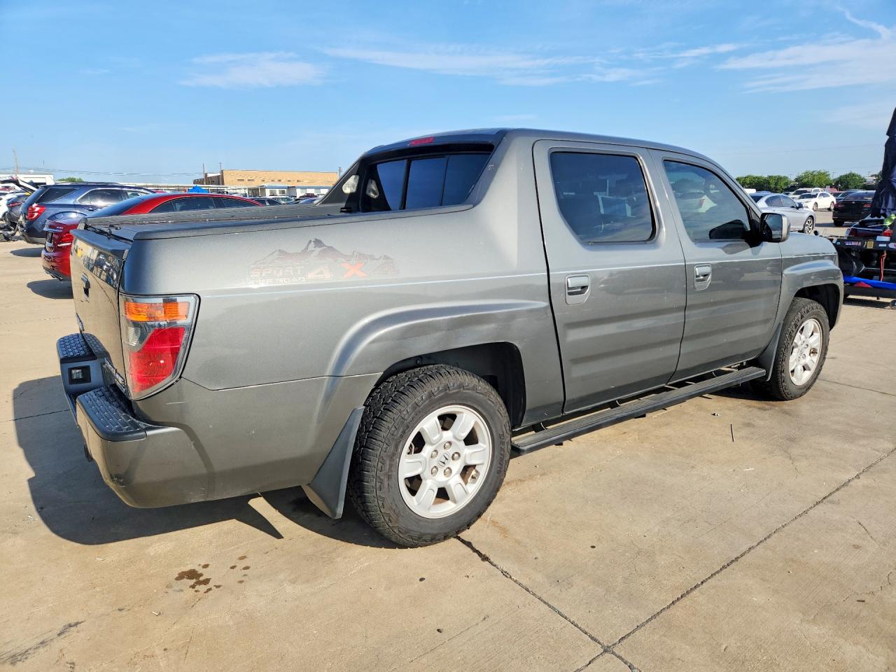 2007 Honda Ridgeline Rtl Gray vin: 2HJYK16537H510382