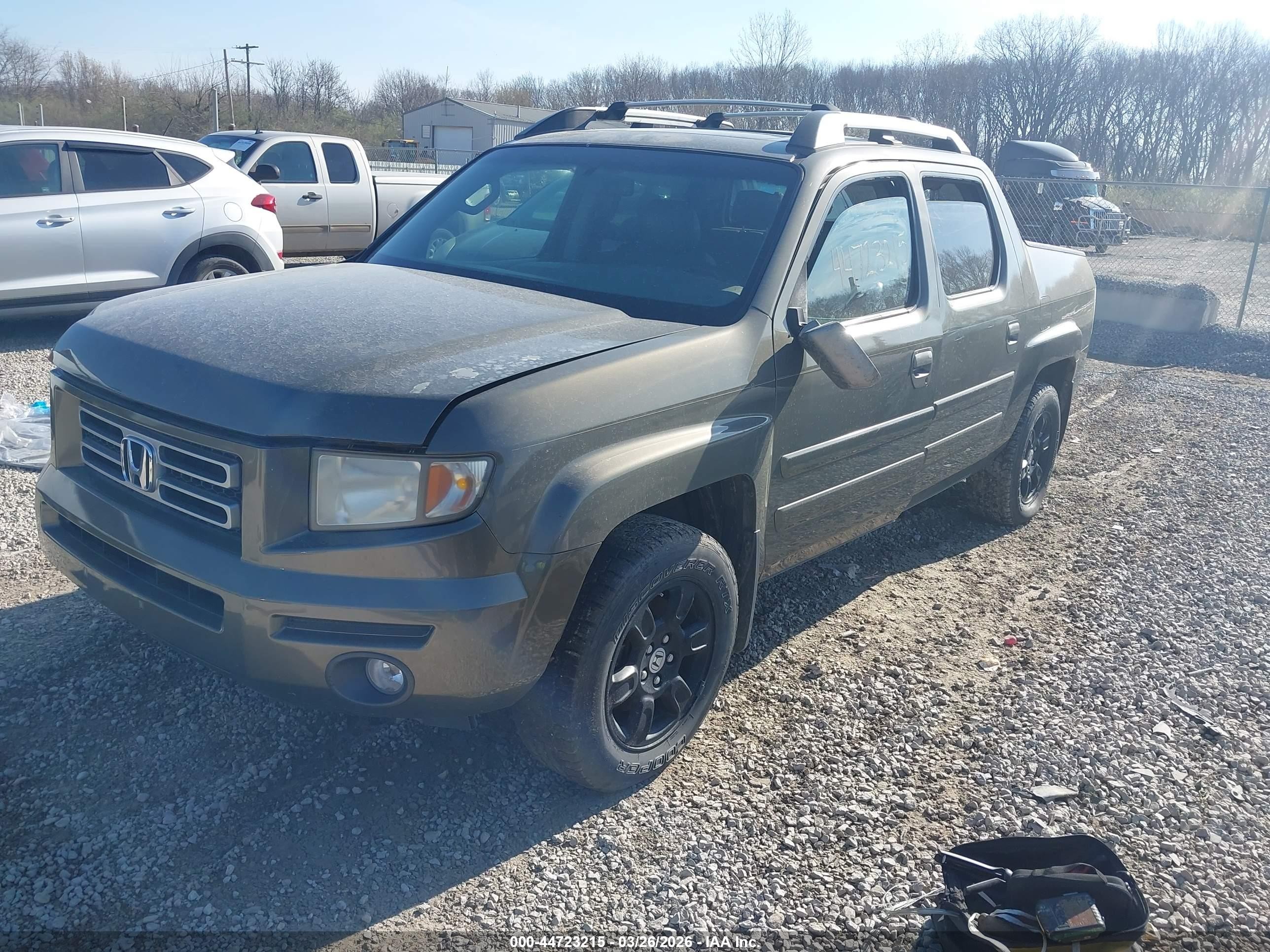 2007 Honda Ridgeline Rtl Зеленый vin: 2HJYK16537H526310