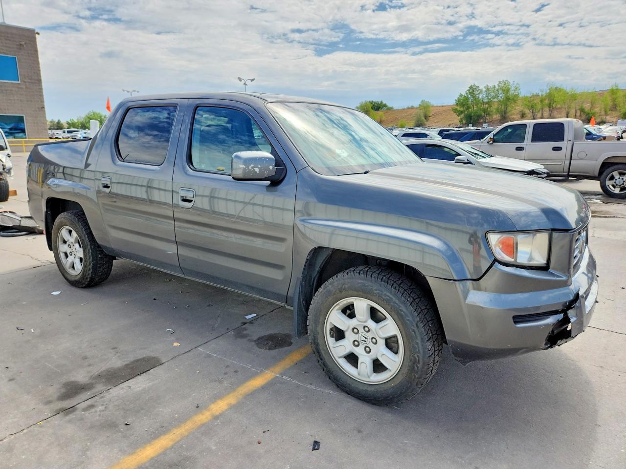2007 Honda Ridgeline Rtl Gray vin: 2HJYK16537H536688