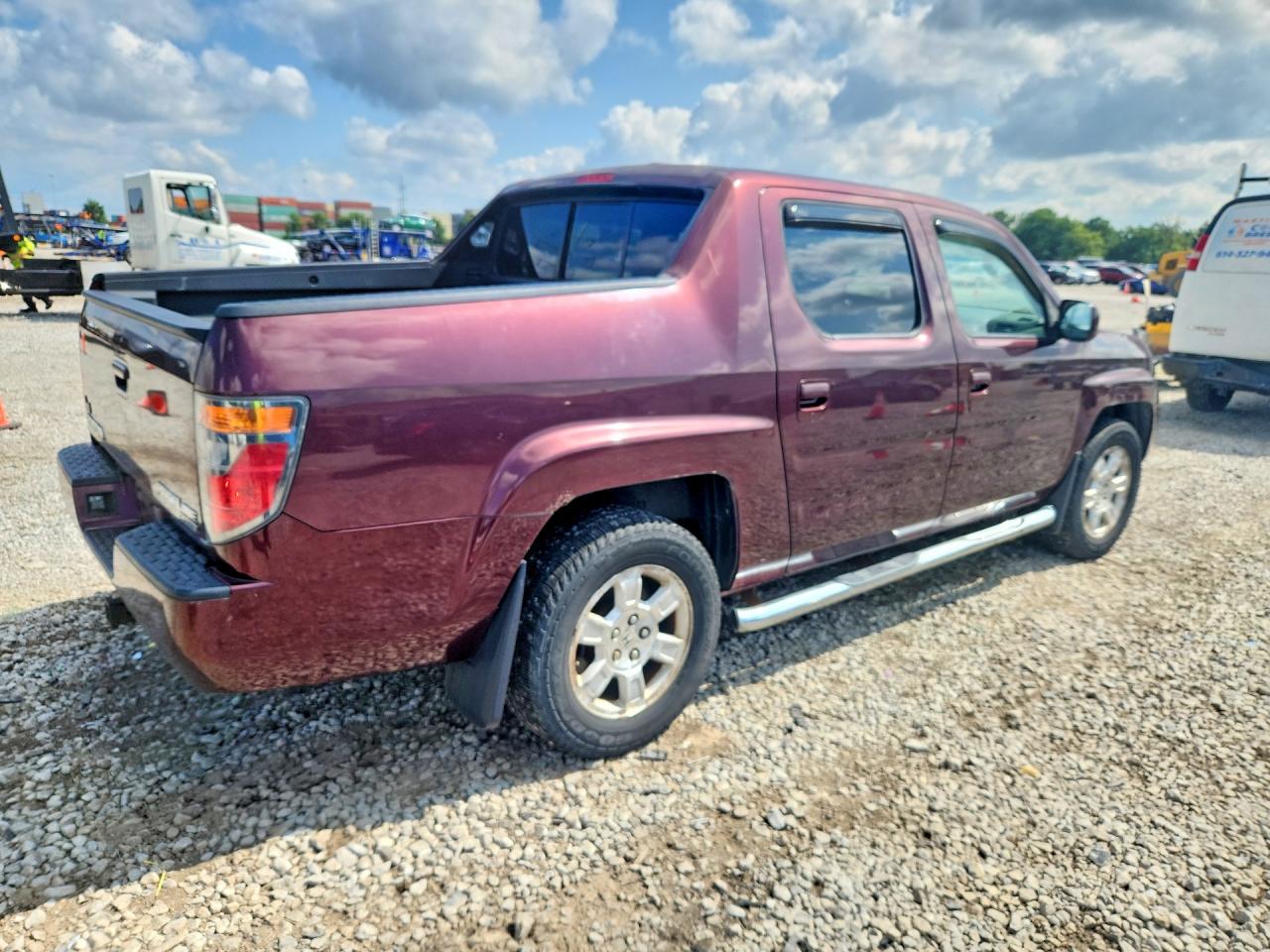 2008 Honda Ridgeline Rtl Maroon vin: 2HJYK16538H505619