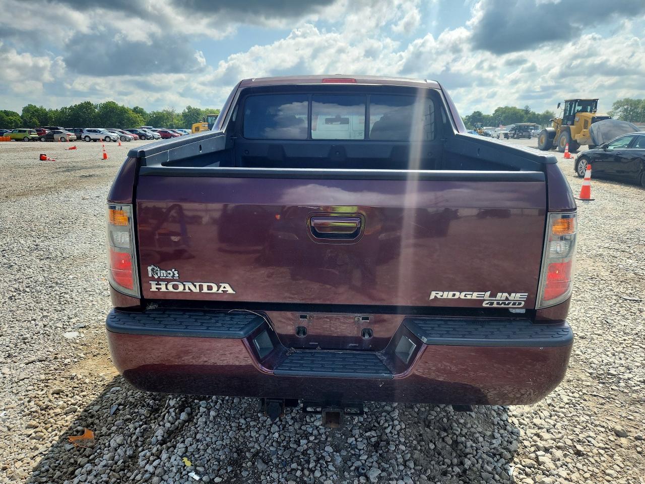2008 Honda Ridgeline Rtl Maroon vin: 2HJYK16538H505619
