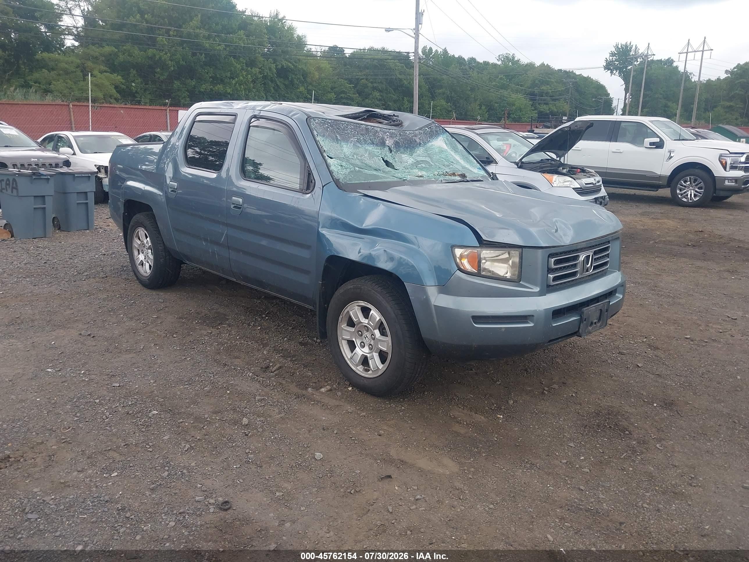 2008 Honda Ridgeline Rtl Gray vin: 2HJYK16538H516040
