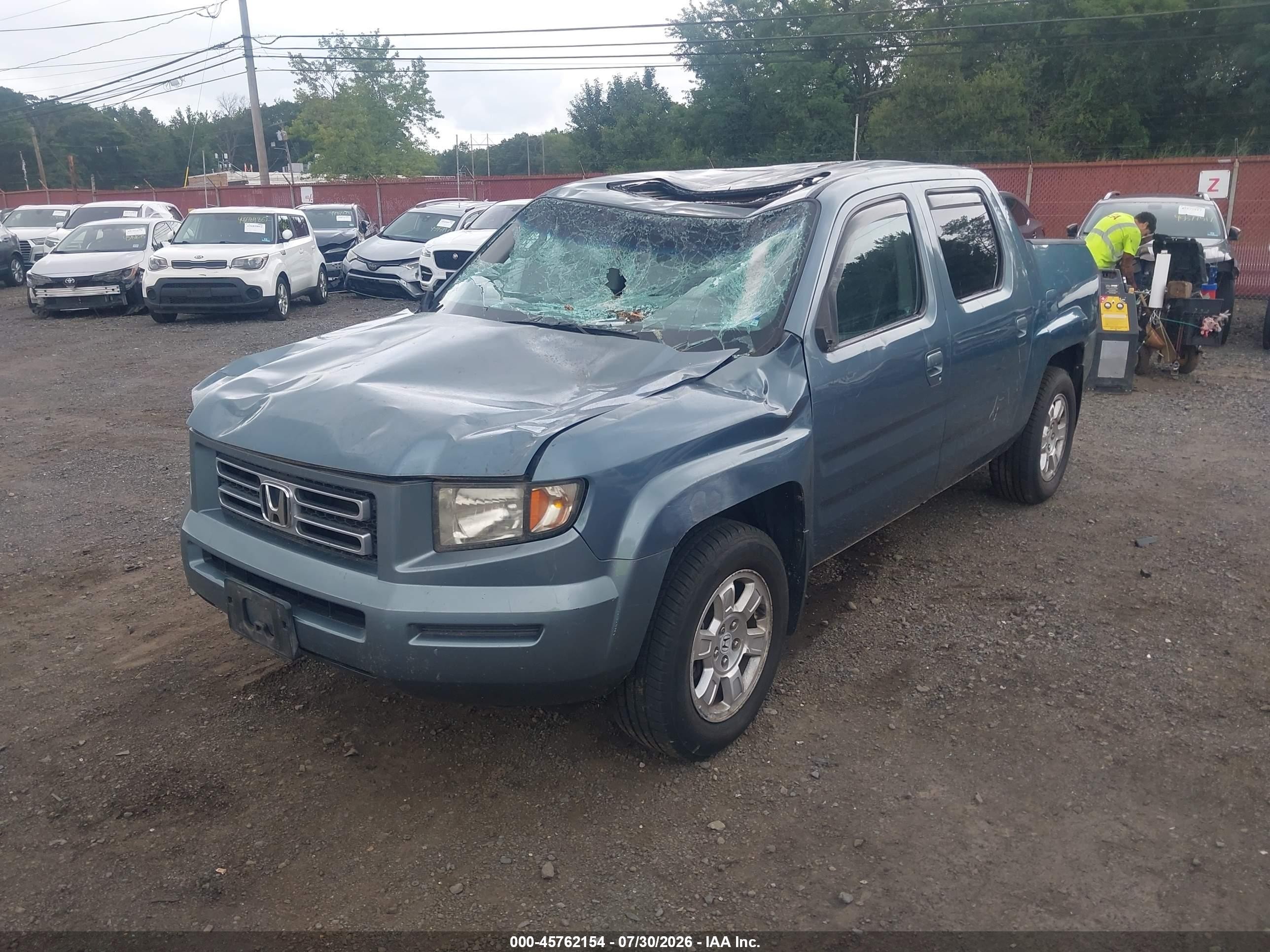 2008 Honda Ridgeline Rtl Gray vin: 2HJYK16538H516040
