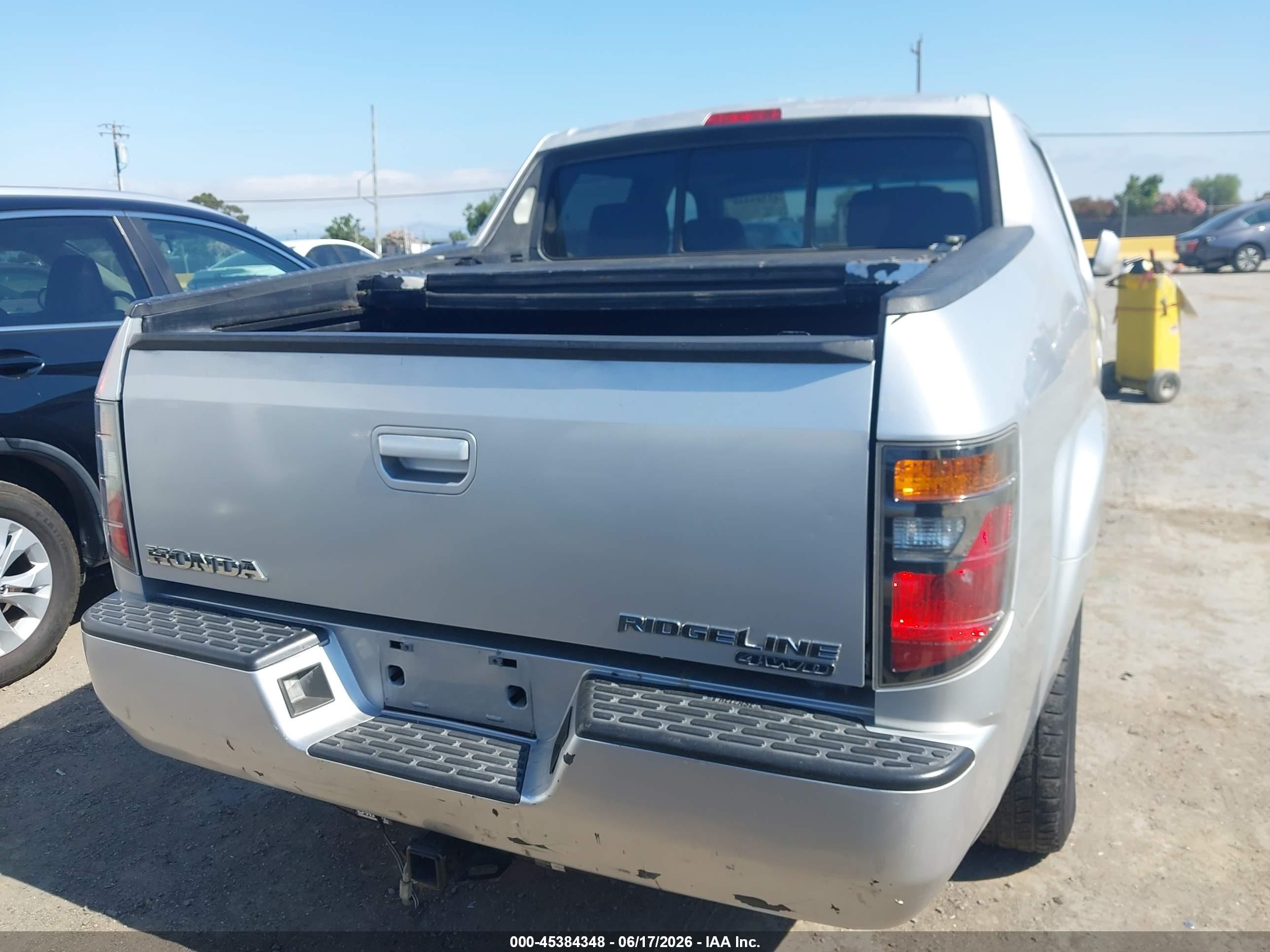2008 Honda Ridgeline Rtl Gray vin: 2HJYK16538H517995