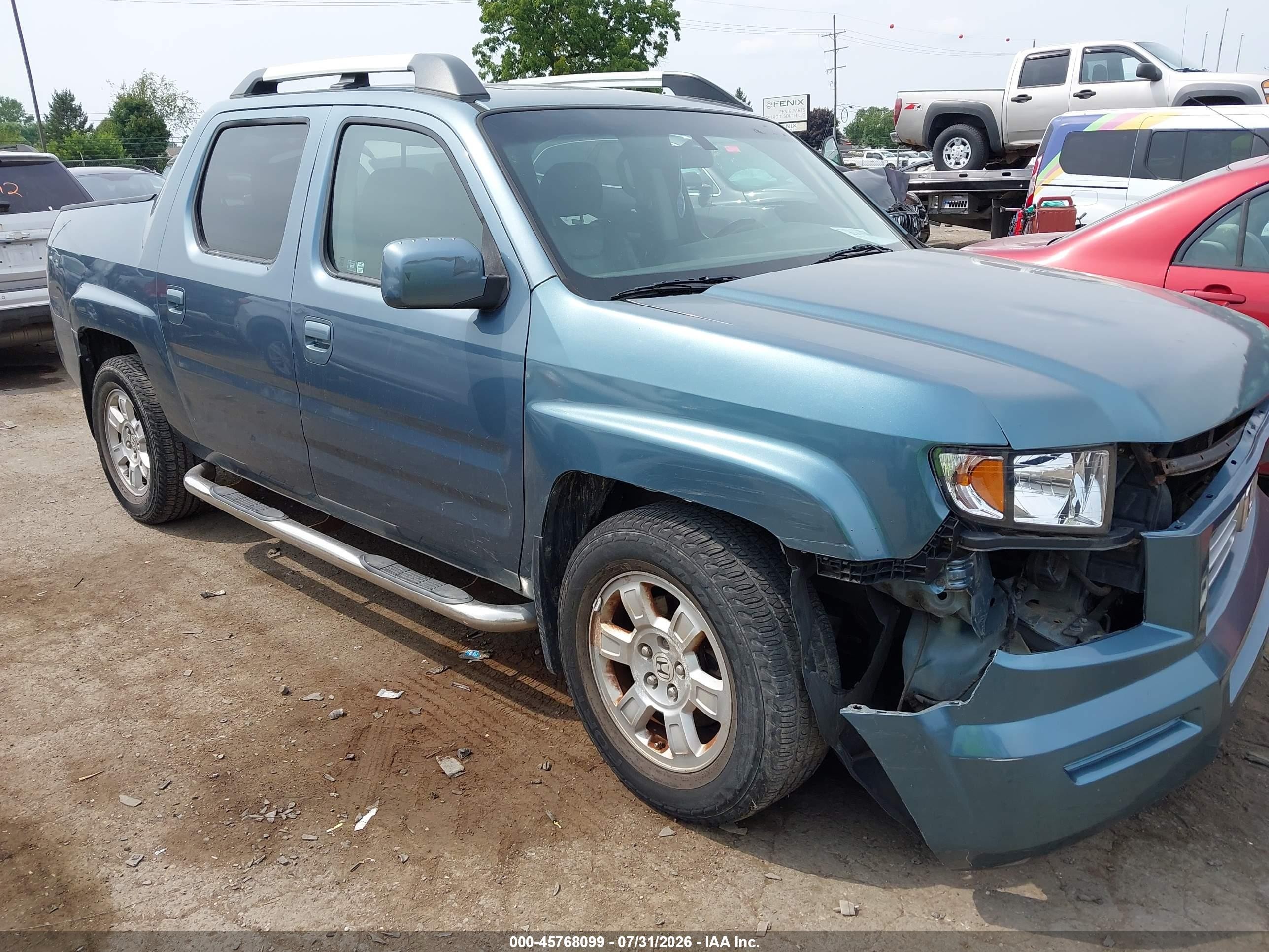 2008 Honda Ridgeline Rtl Blue vin: 2HJYK16538H520931