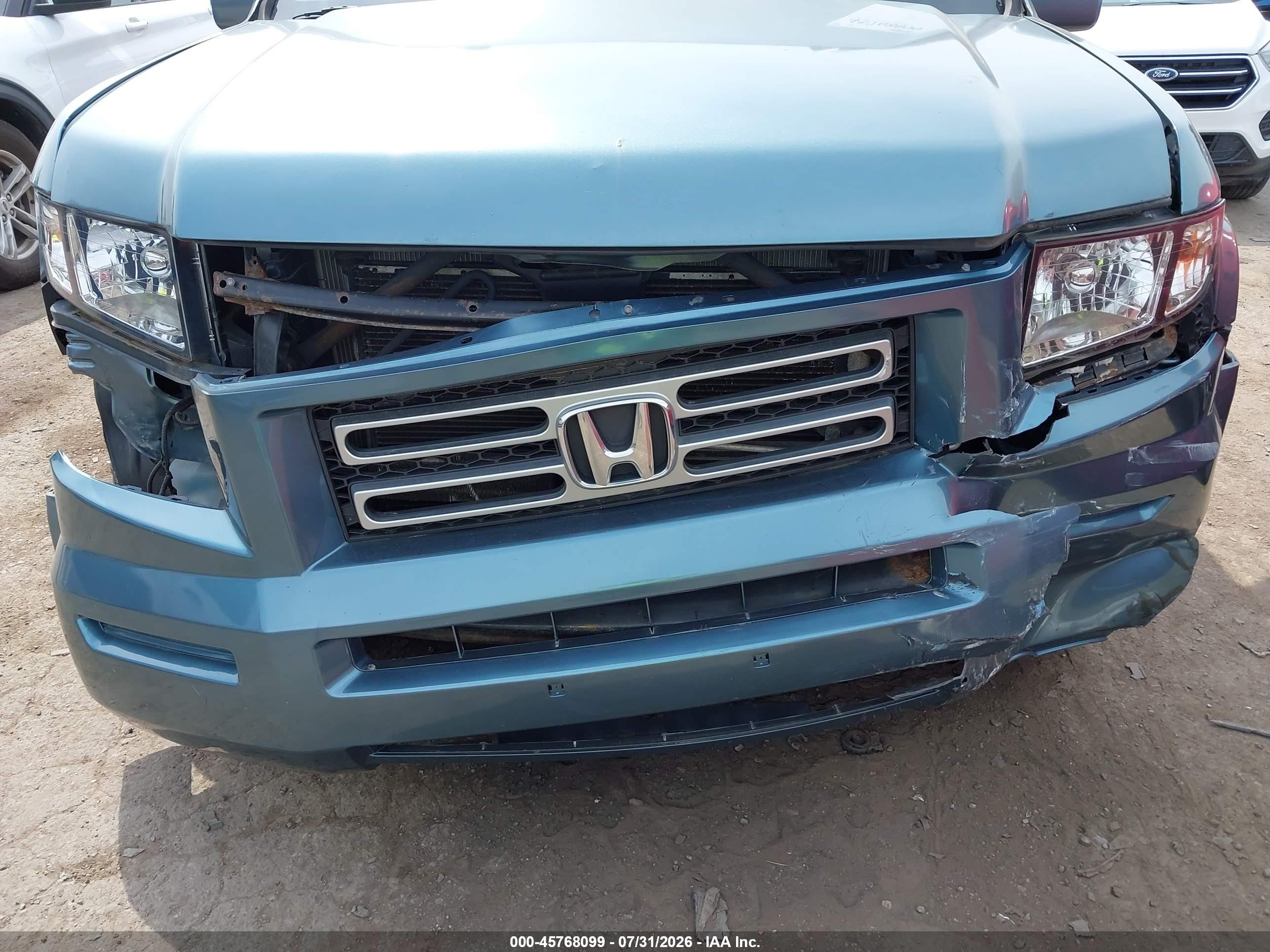2008 Honda Ridgeline Rtl Blue vin: 2HJYK16538H520931