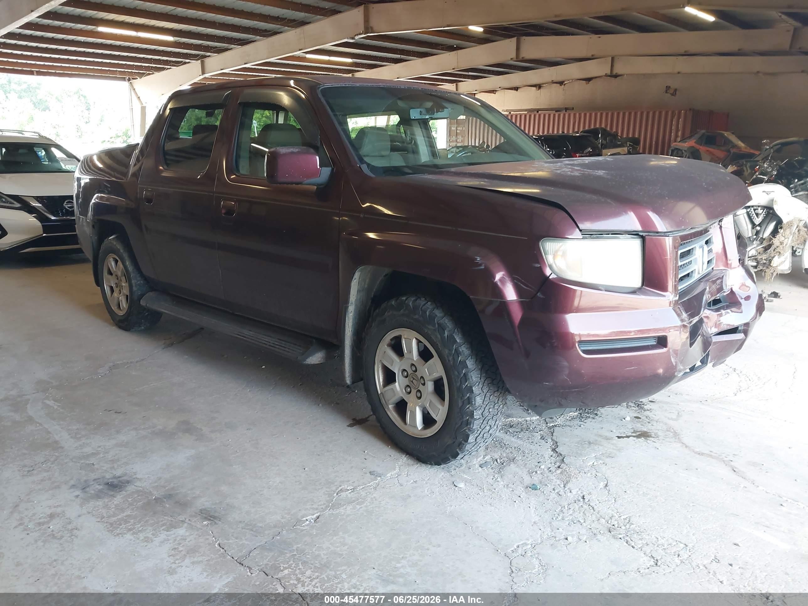 2008 Honda Ridgeline Rtl Purple vin: 2HJYK16538H534716