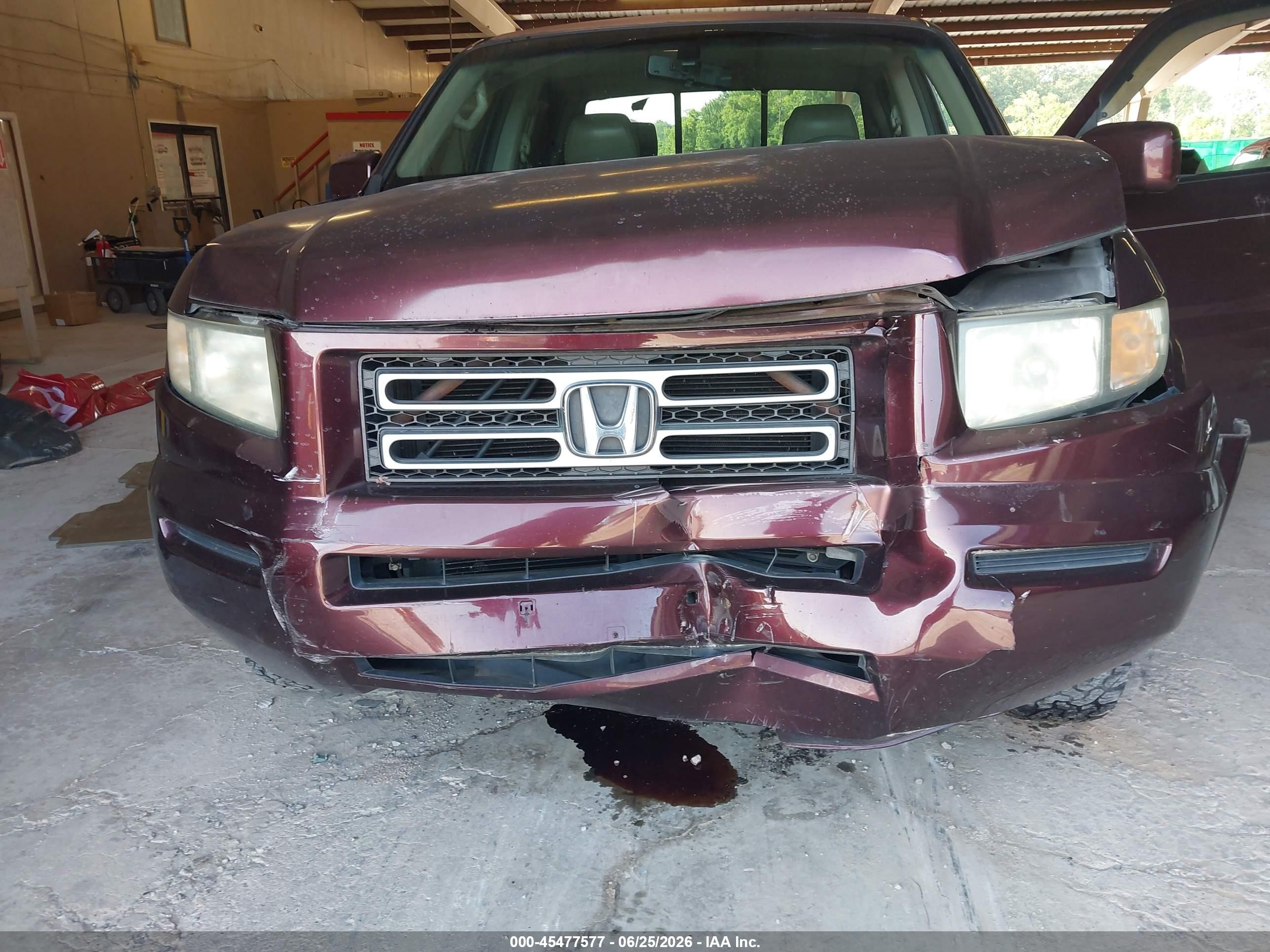 2008 Honda Ridgeline Rtl Purple vin: 2HJYK16538H534716