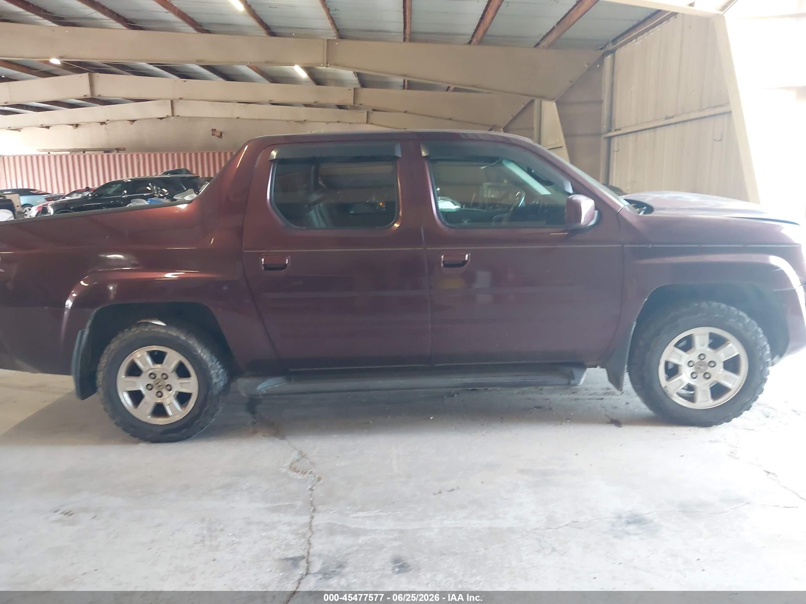 2008 Honda Ridgeline Rtl Purple vin: 2HJYK16538H534716