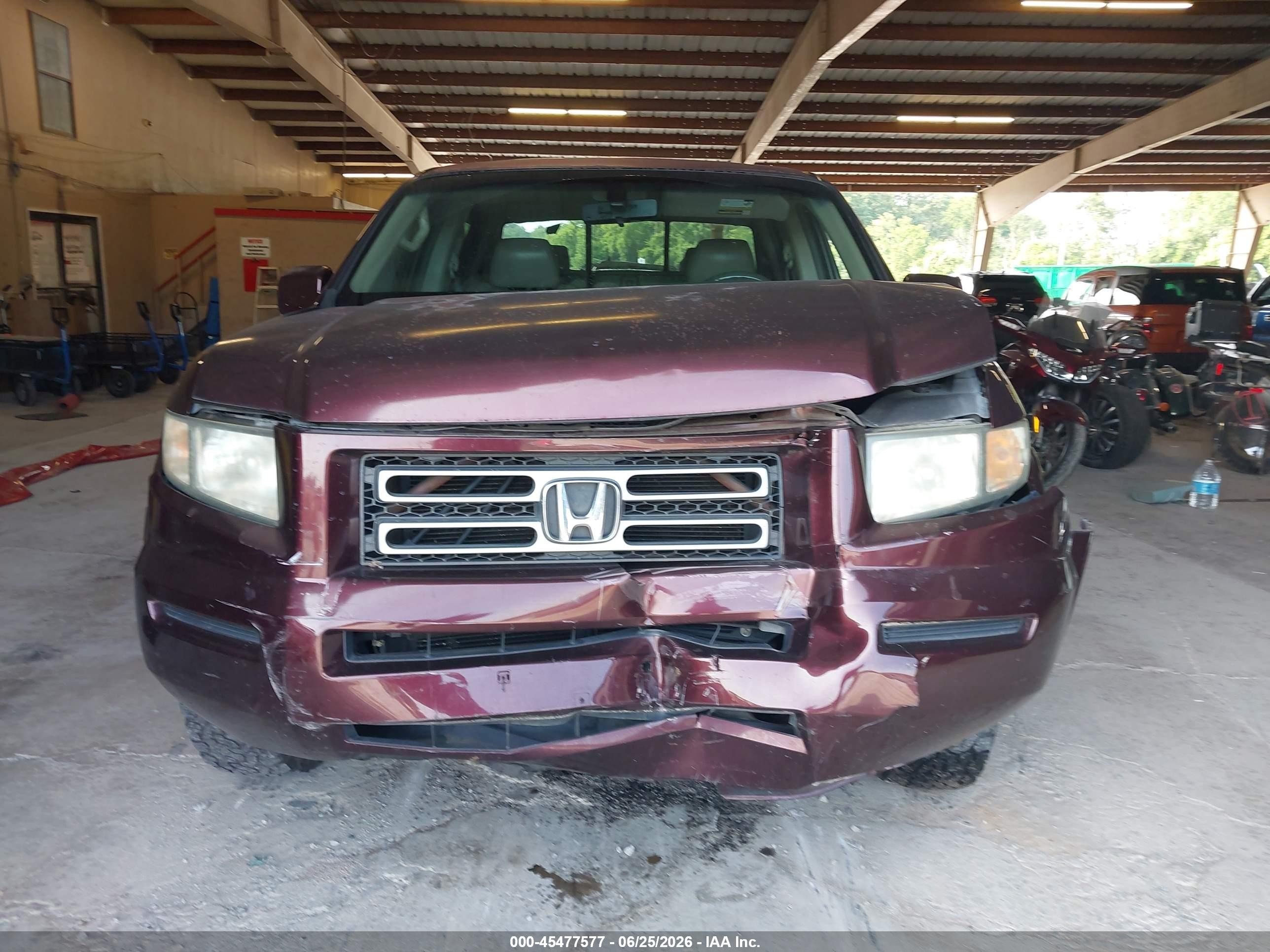 2008 Honda Ridgeline Rtl Purple vin: 2HJYK16538H534716