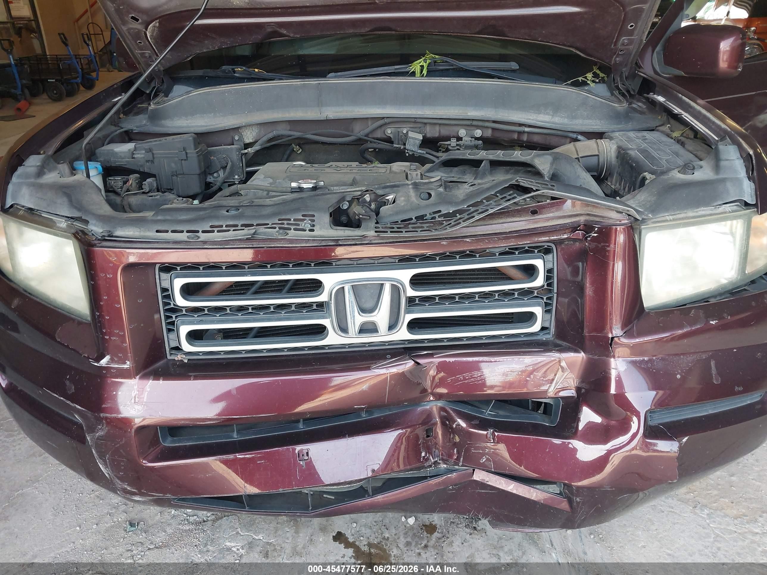 2008 Honda Ridgeline Rtl Purple vin: 2HJYK16538H534716