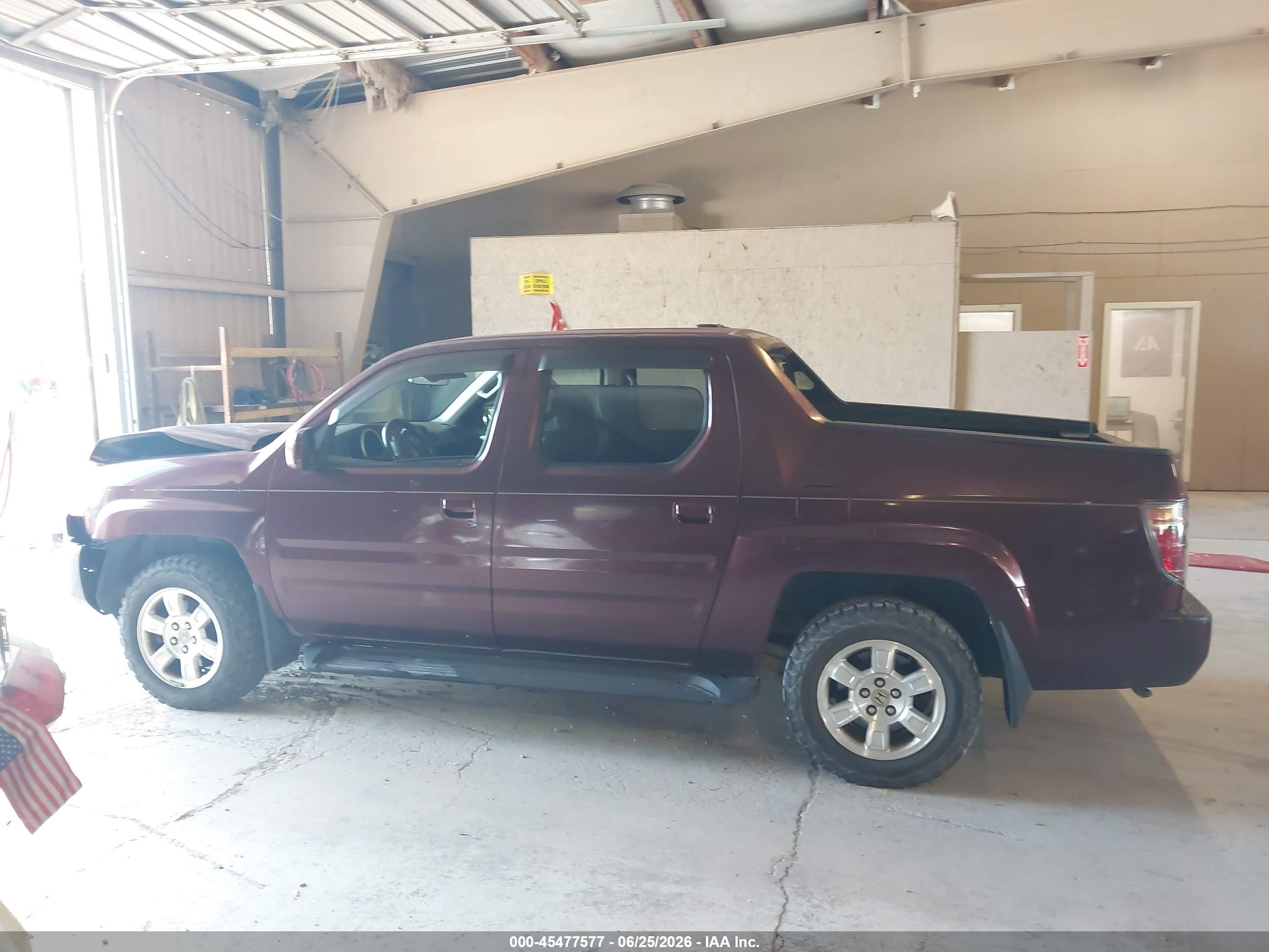 2008 Honda Ridgeline Rtl Purple vin: 2HJYK16538H534716